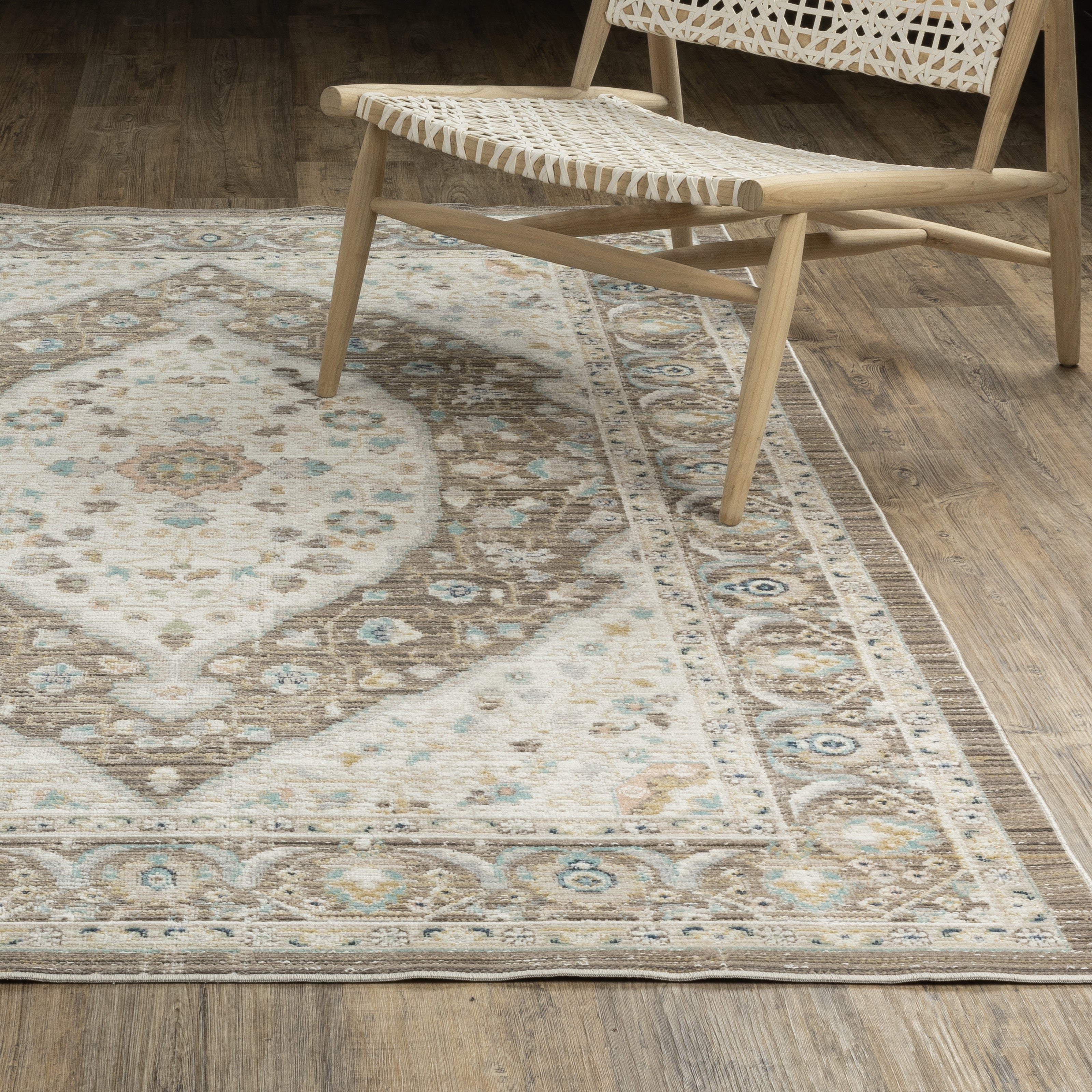 Oriental Weavers Cavett CAV12 Brown/Blue Area Rug