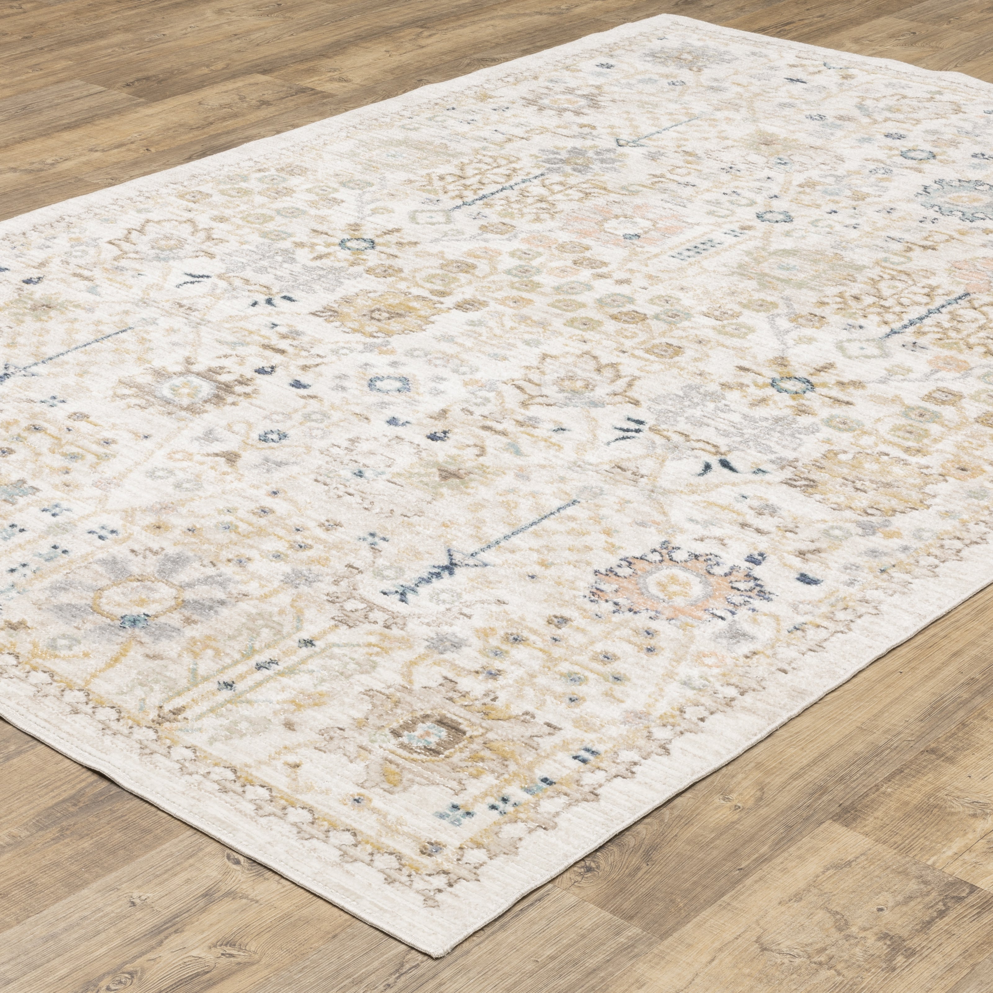 Oriental Weavers Cavett CAV13 Blue/Pink Area Rug