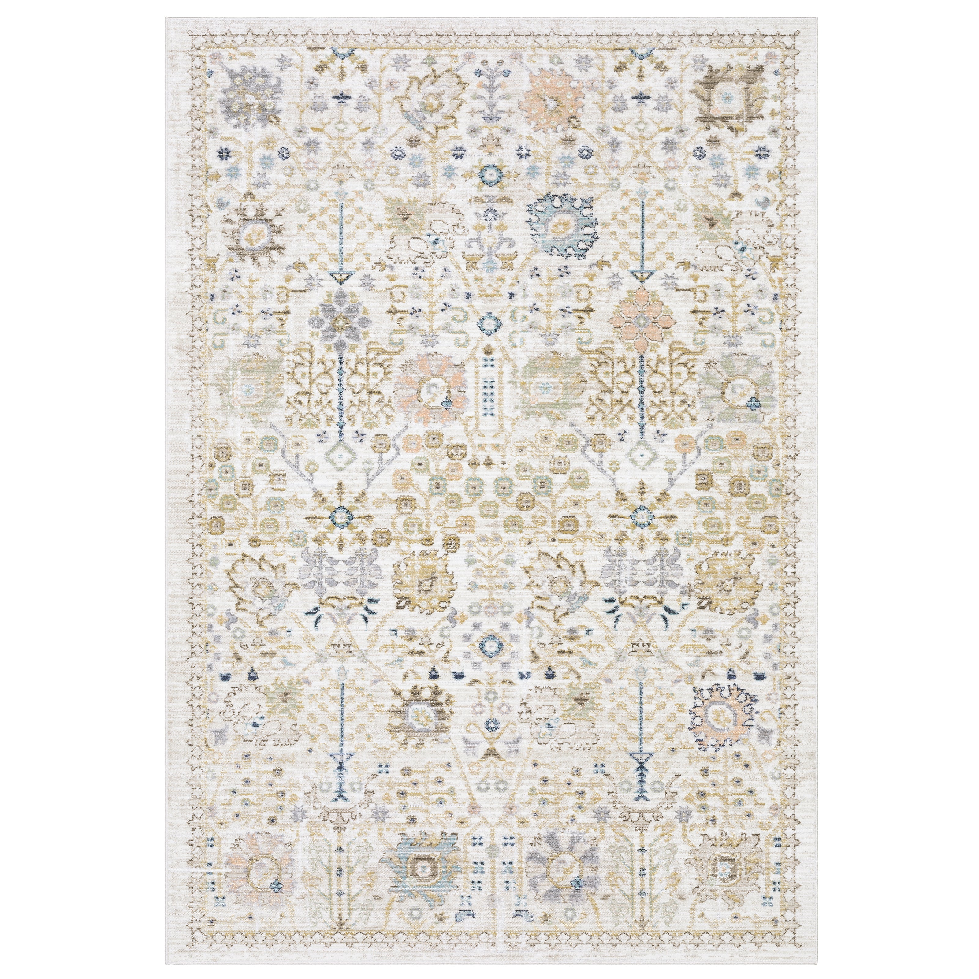 Oriental Weavers Cavett CAV13 Blue/Pink Area Rug