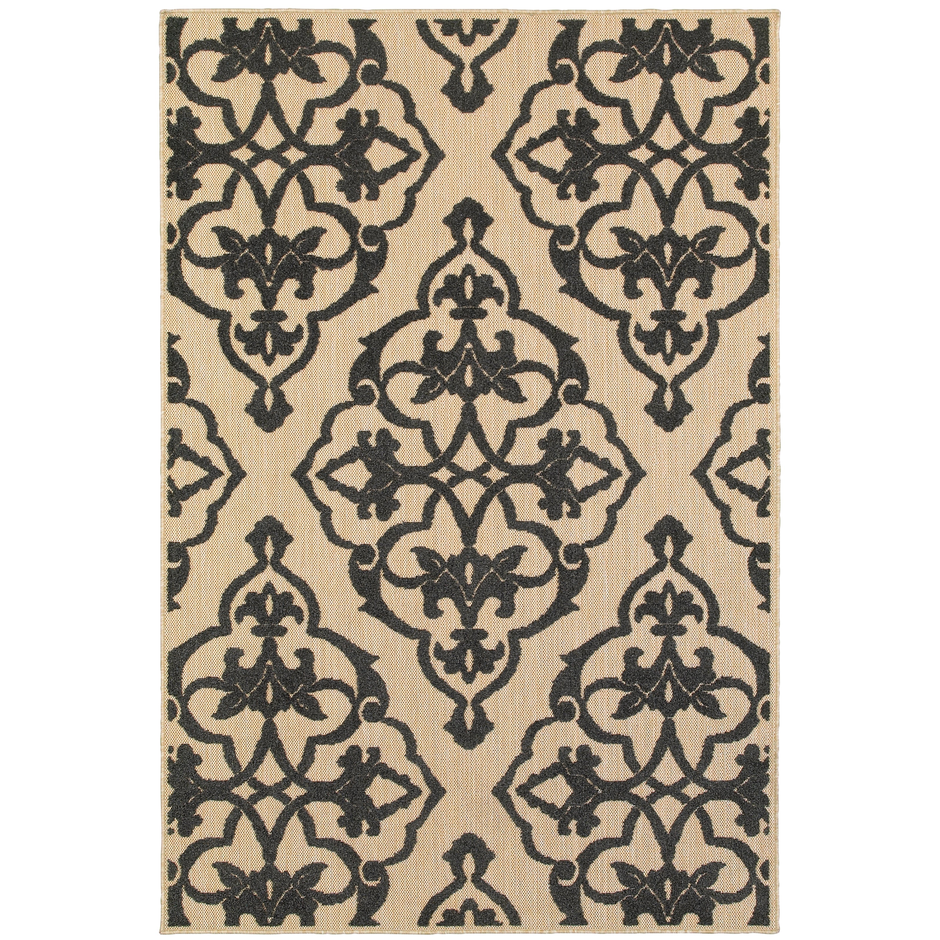 Oriental Weavers Cayman 1B Sand/Charcoal Area Rug