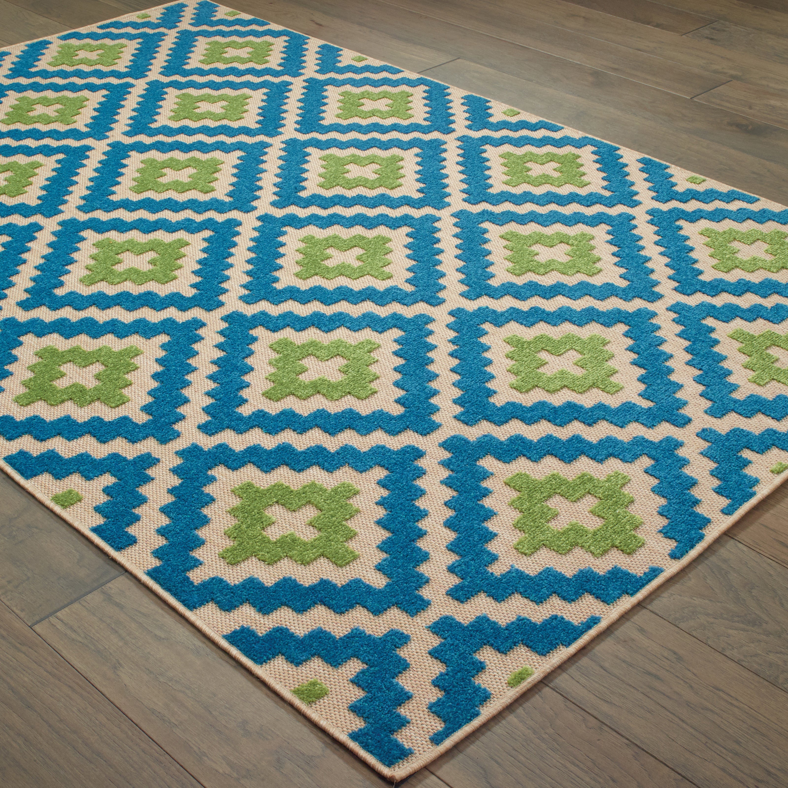 Oriental Weavers Cayman 2063Z Sand/Blue Area Rug