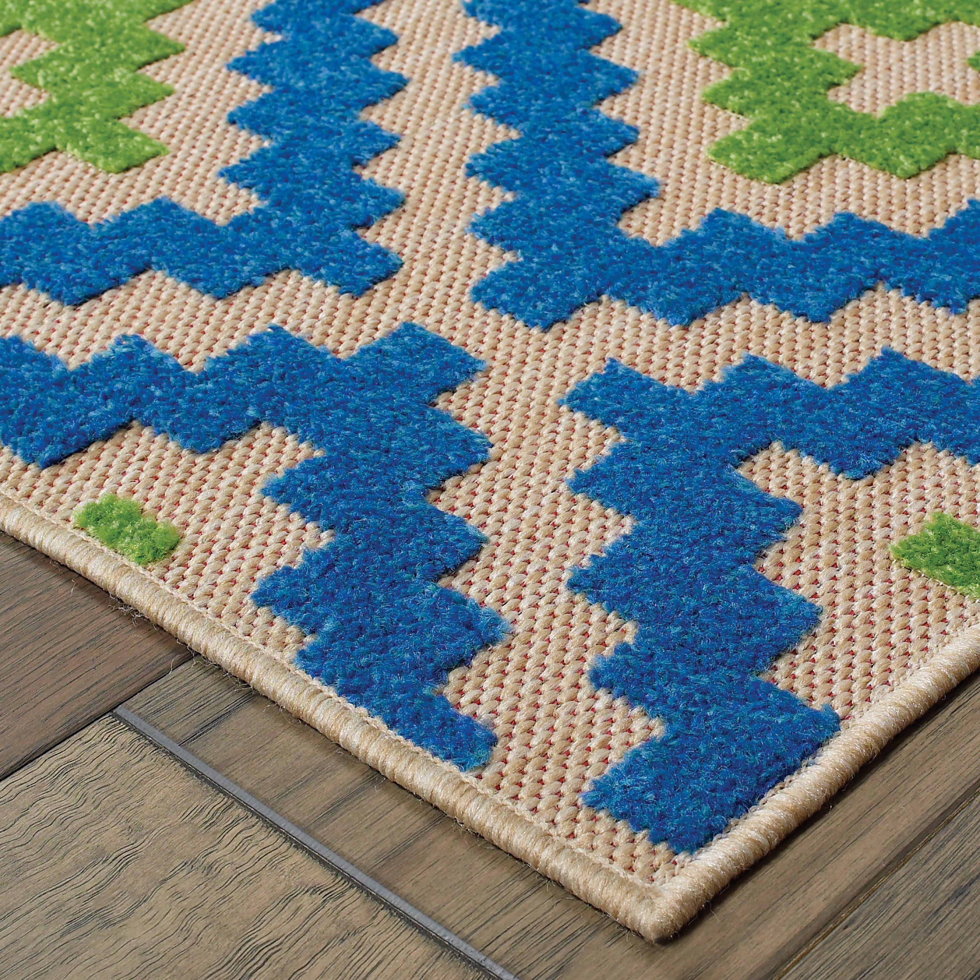 Oriental Weavers Cayman 2063Z Sand/Blue Area Rug