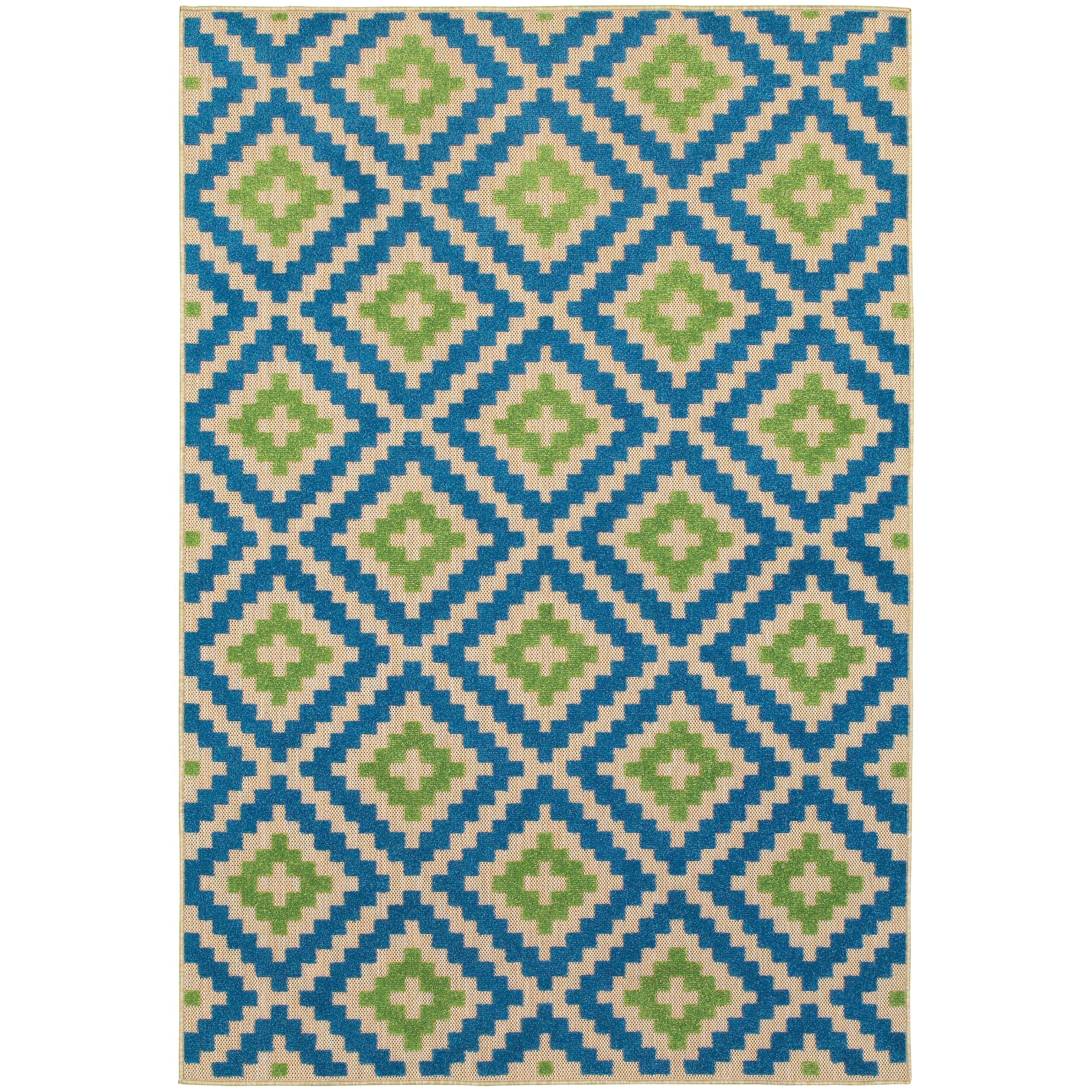 Oriental Weavers Cayman 2063Z Sand/Blue Area Rug