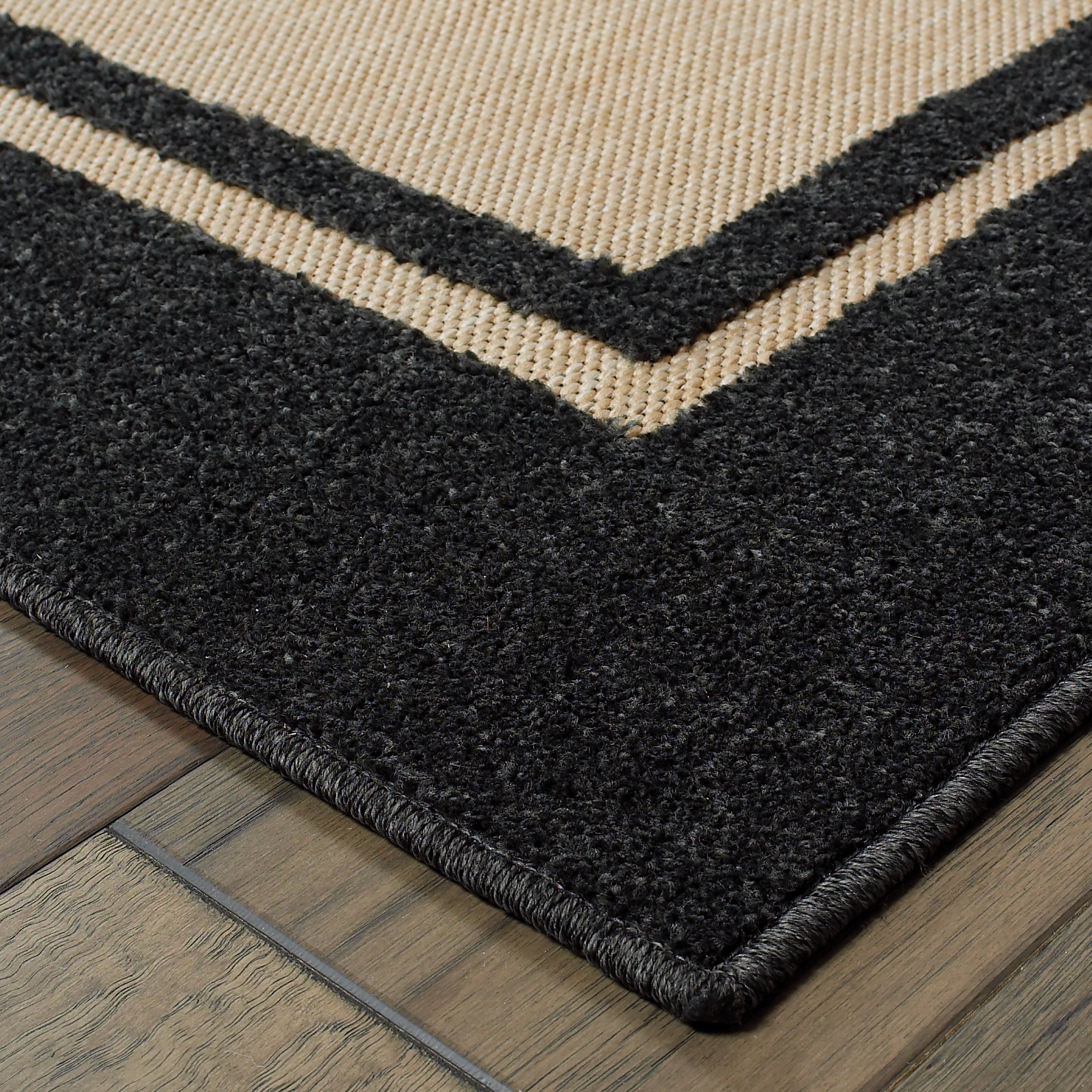 Oriental Weavers Cayman 5594K Sand/Charcoal Area Rug