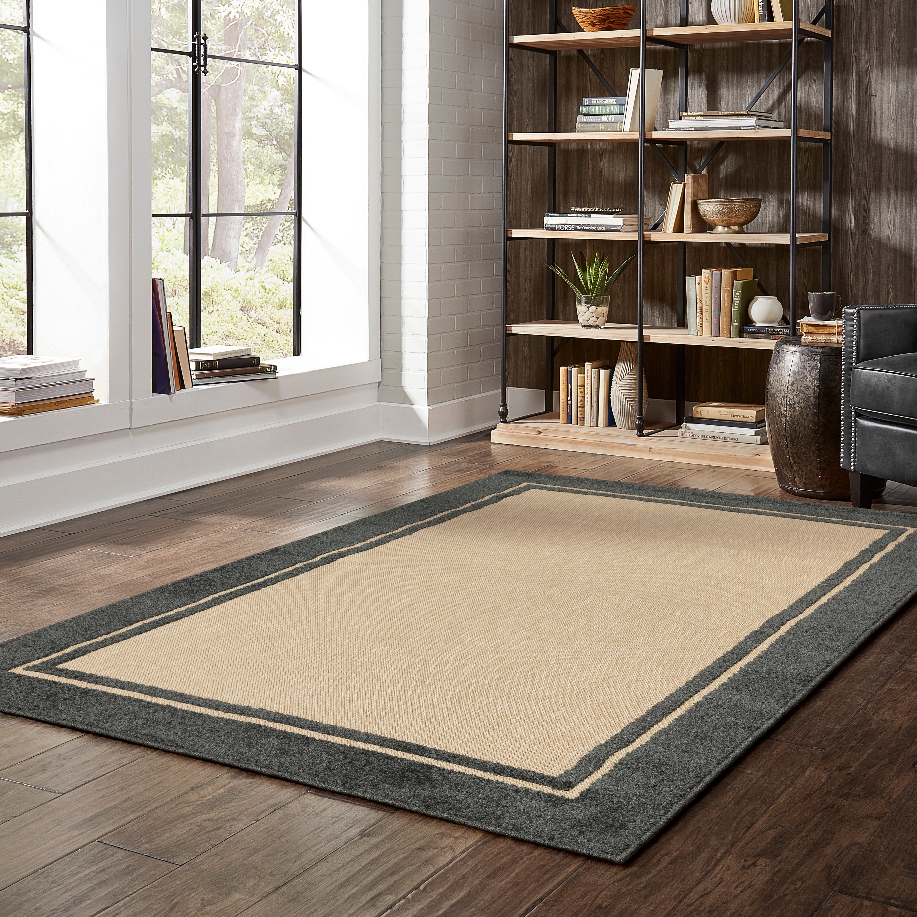 Oriental Weavers Cayman 5594K Sand/Charcoal Area Rug