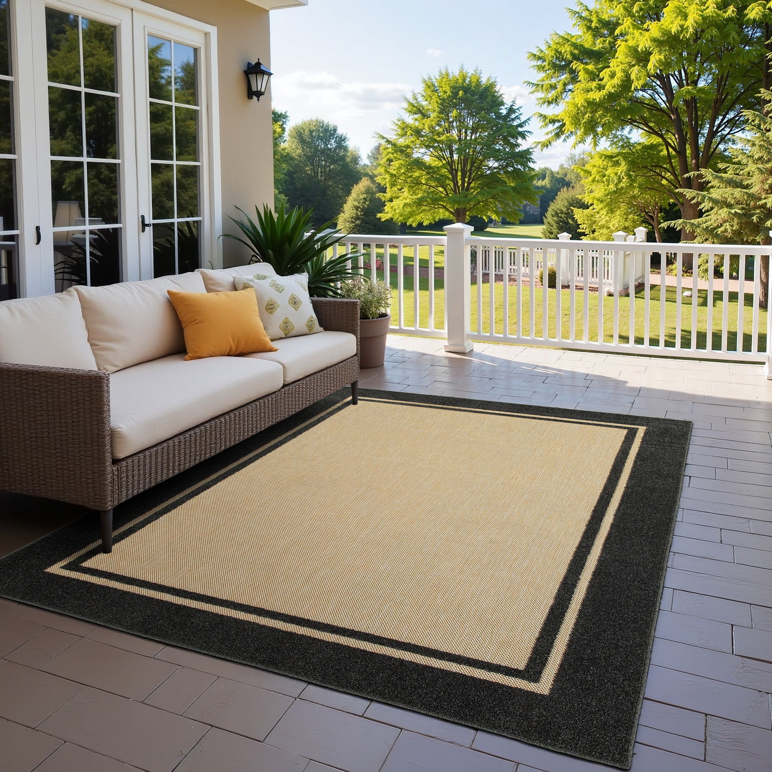 Oriental Weavers Cayman 5594K Sand/Charcoal Area Rug