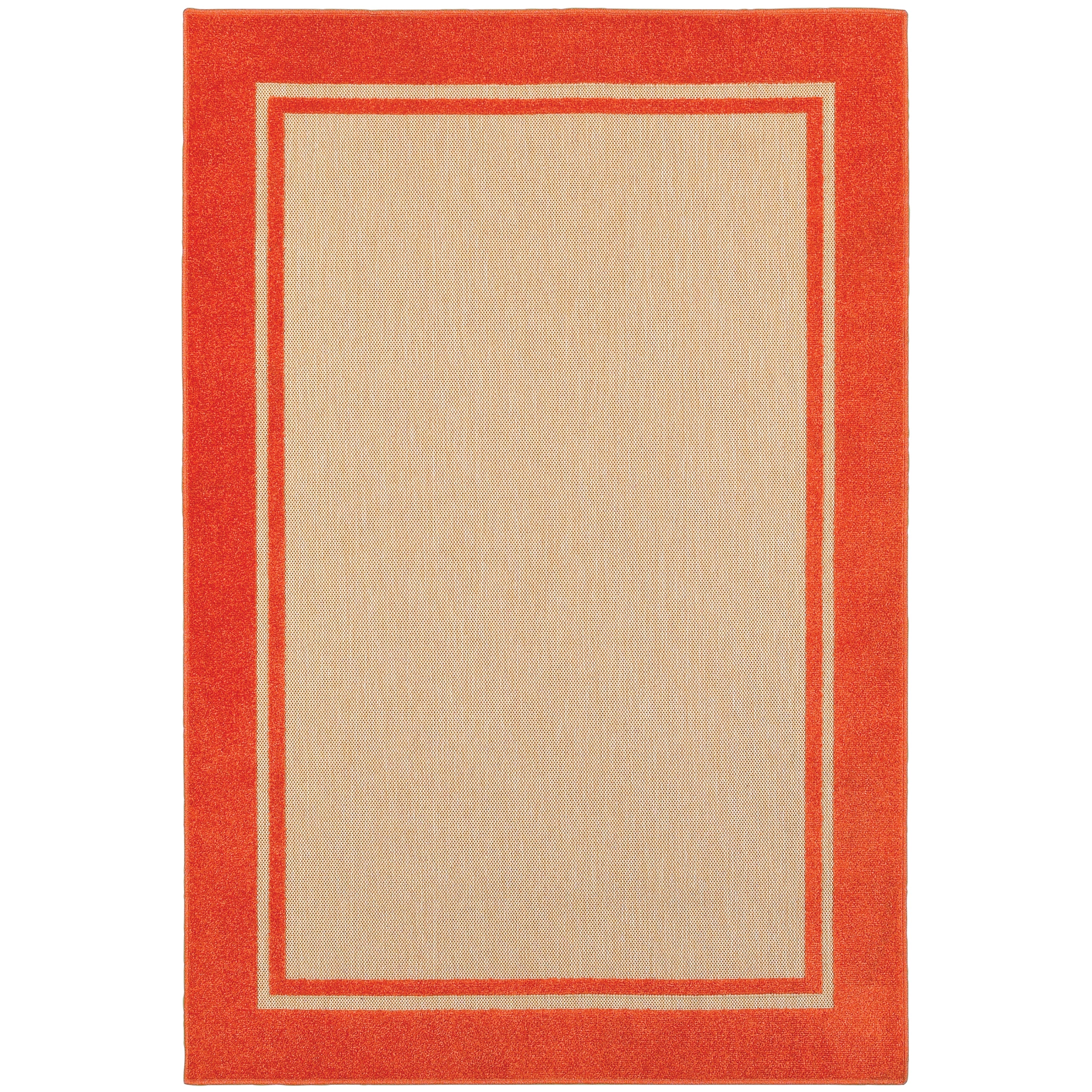 Oriental Weavers Cayman 5594Q Sand/Orange Area Rug