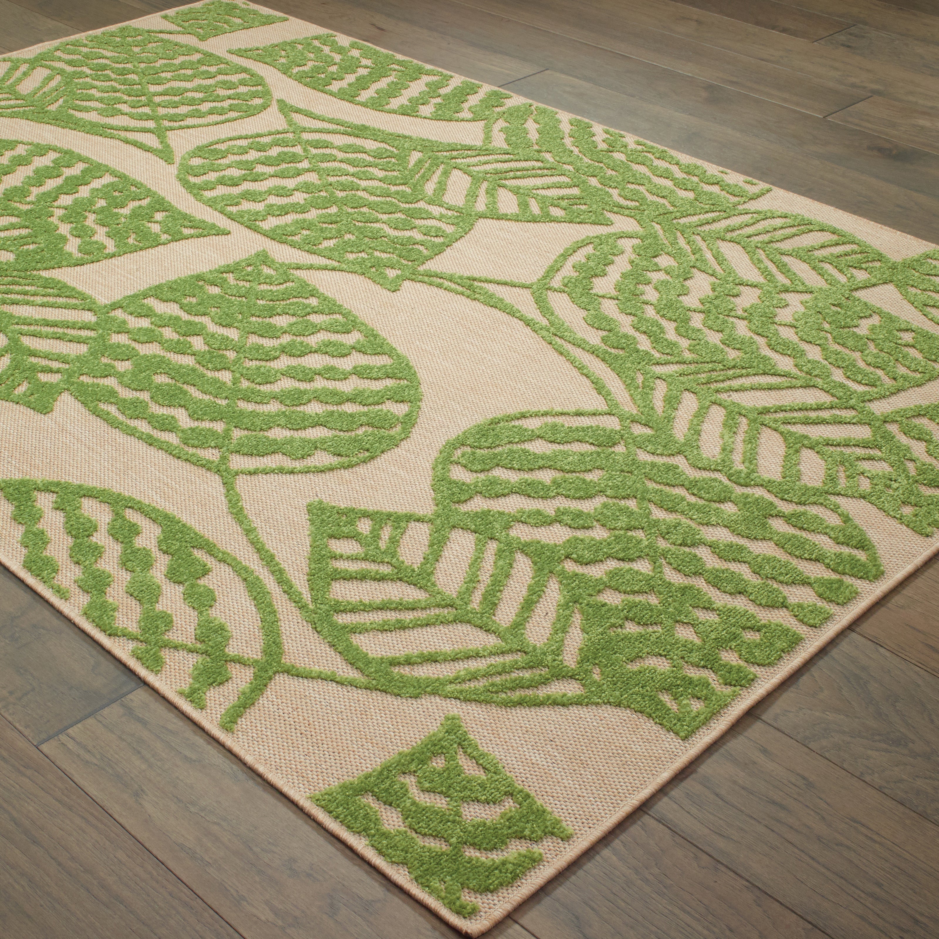 Oriental Weavers Cayman 566F Sand/Green Area Rug