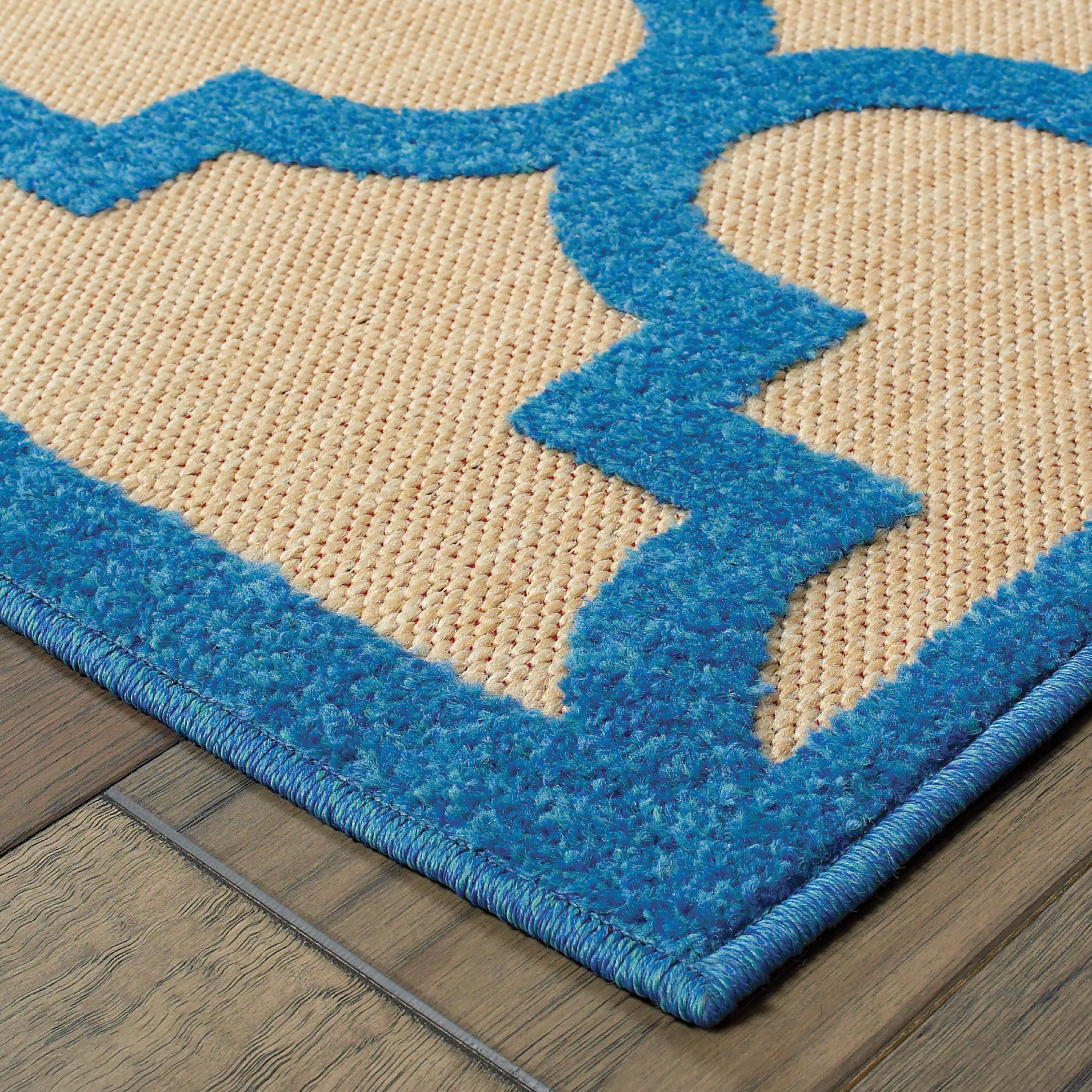 Oriental Weavers Cayman 660L Sand/Blue Area Rug