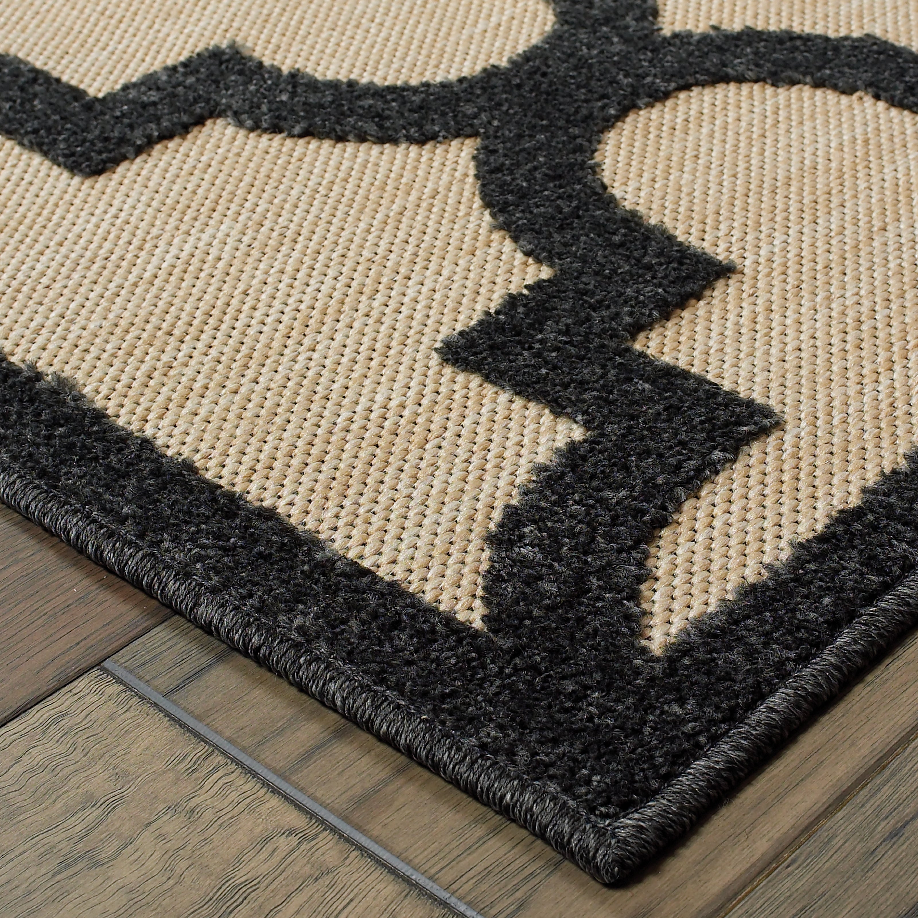 Oriental Weavers Cayman 660N Sand/Charcoal Area Rug