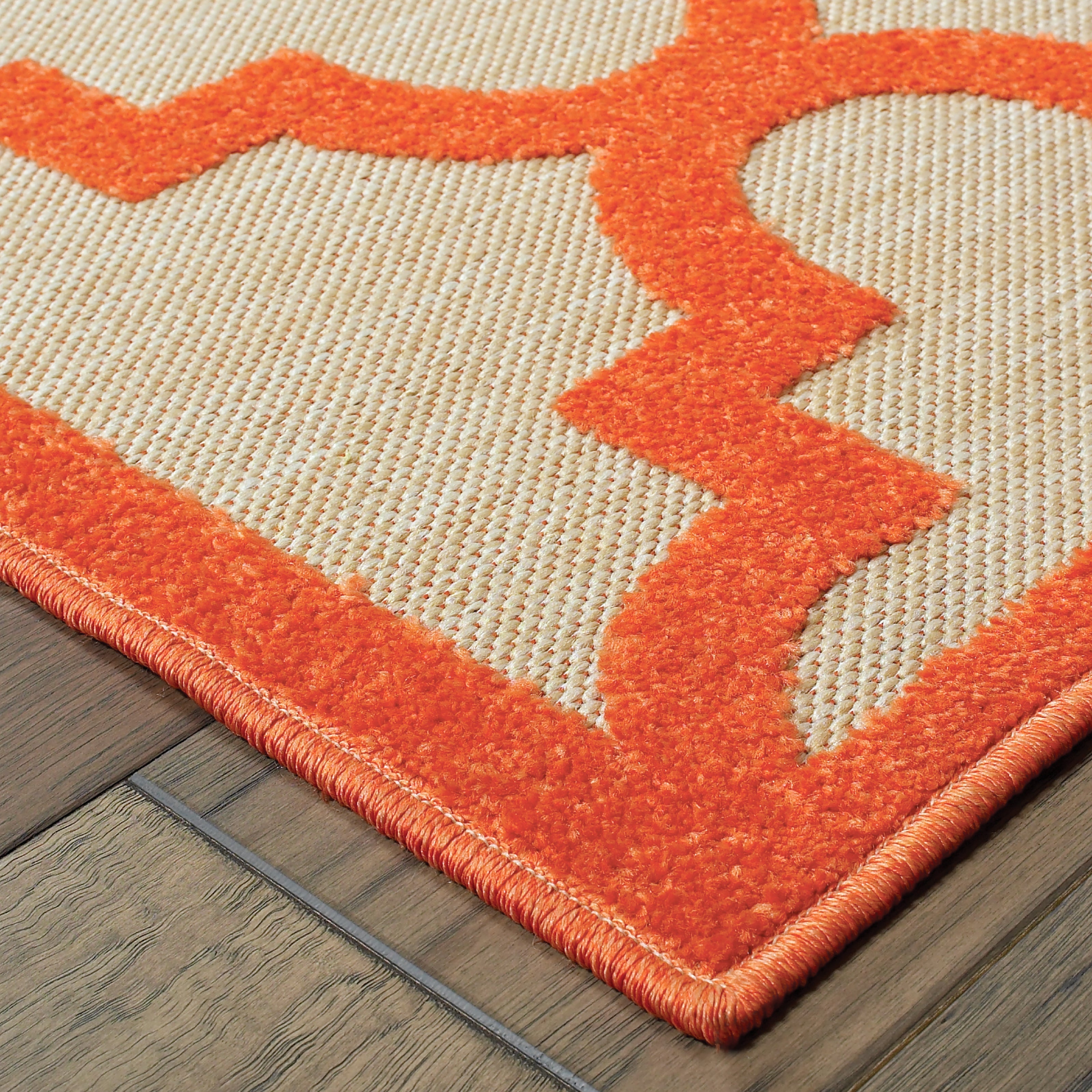 Oriental Weavers Cayman 660O Sand/Orange Area Rug