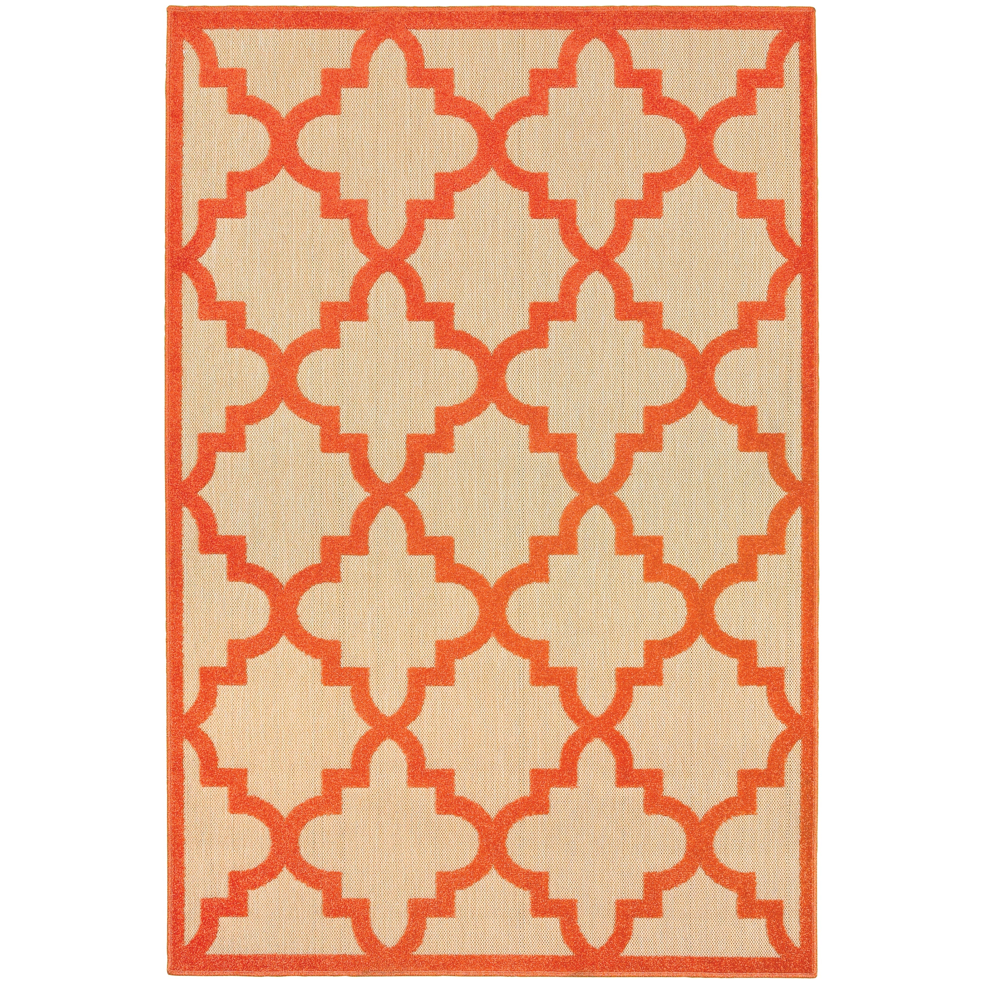 Oriental Weavers Cayman 660O Sand/Orange Area Rug