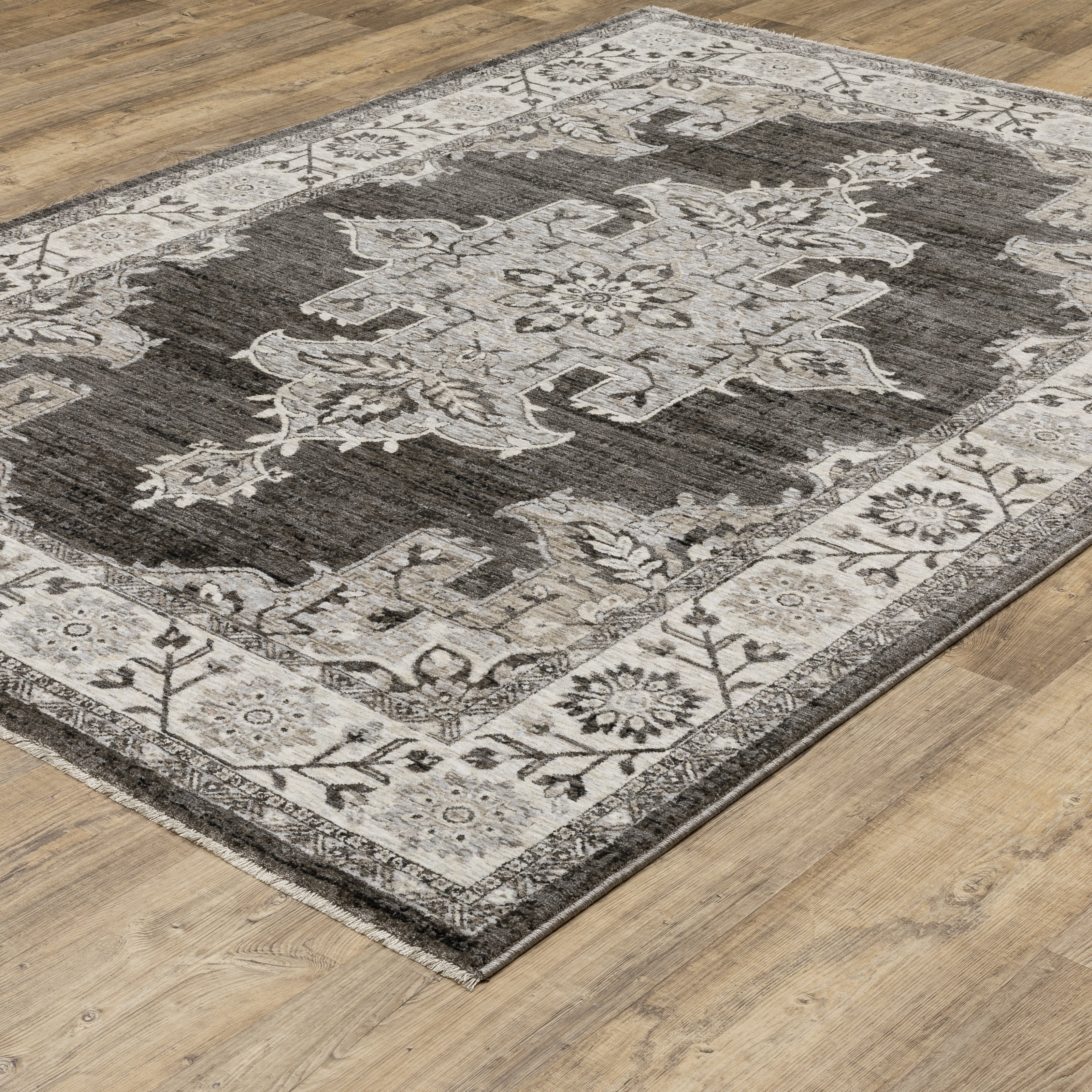Oriental Weavers Chamberlain CH08B Grey/Beige Area Rug