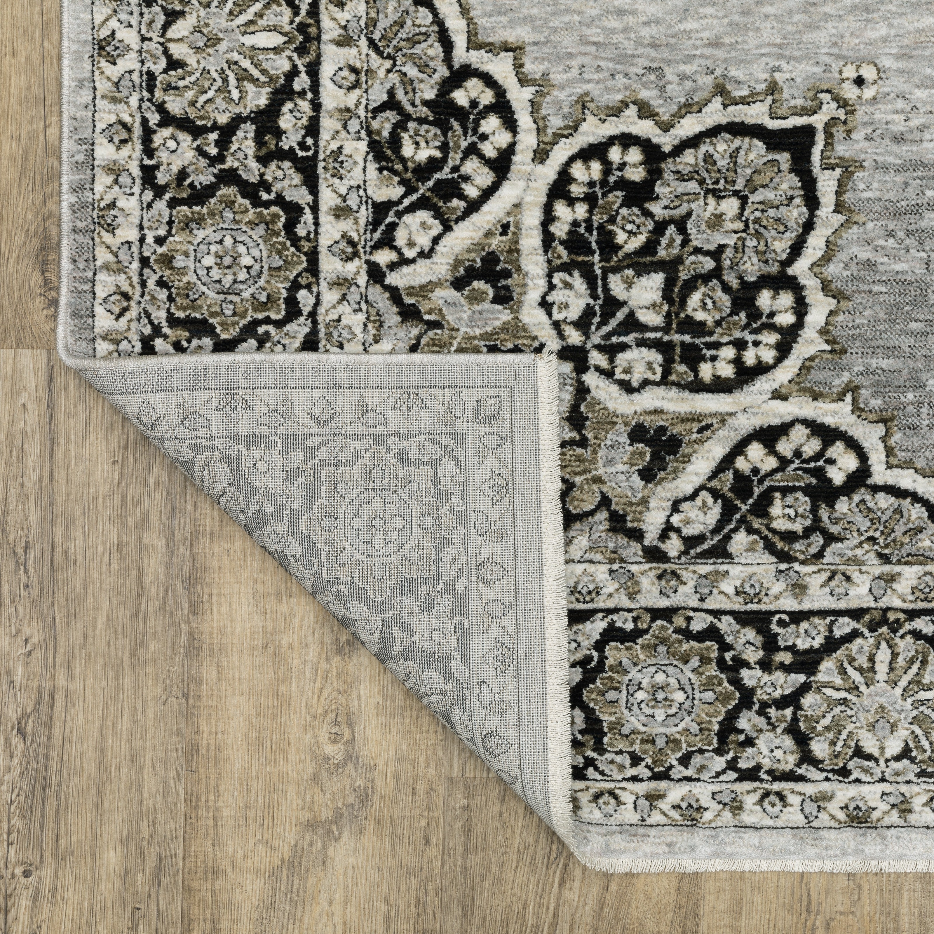 Oriental Weavers Chamberlain CH11L Grey/Black Area Rug