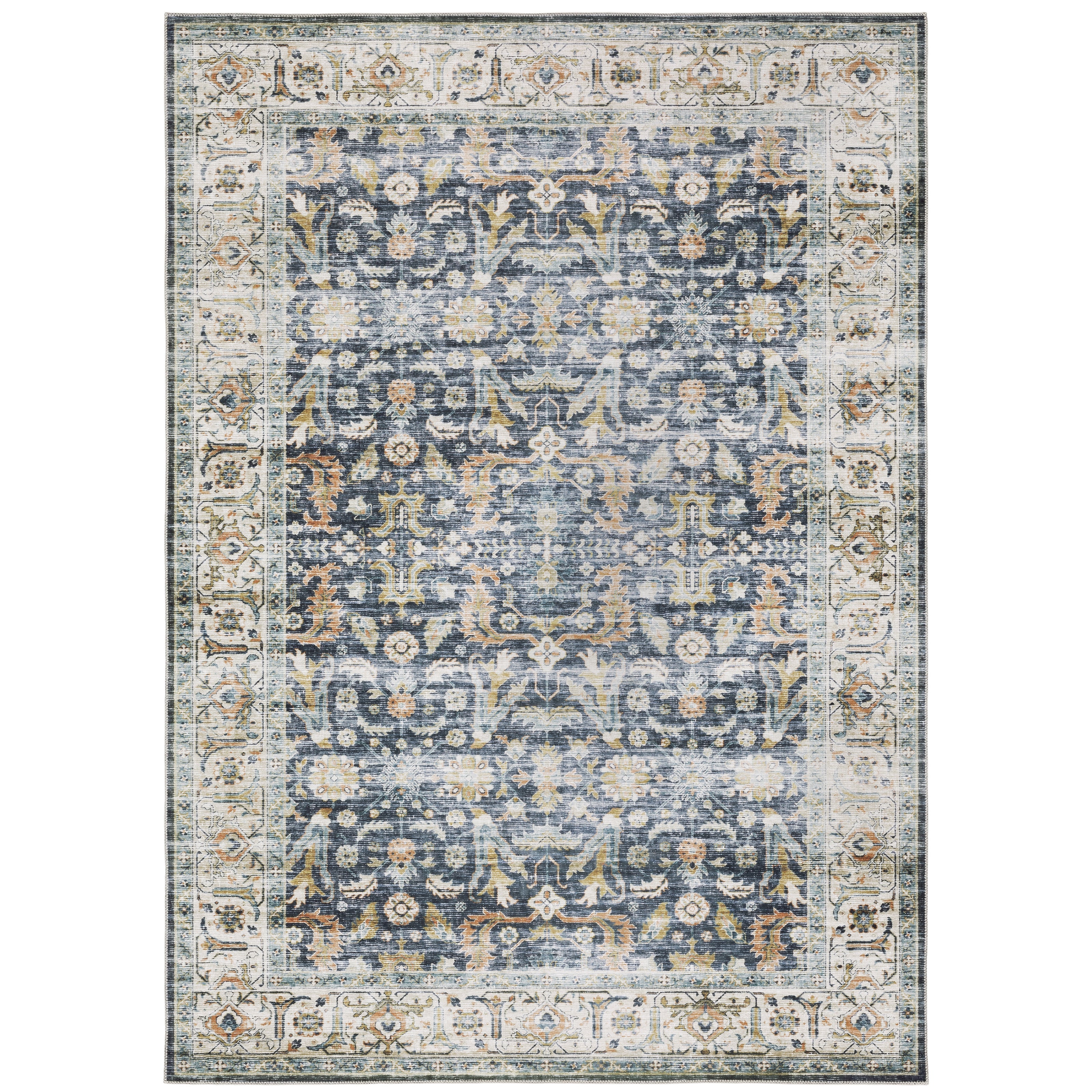 Oriental Weavers Charleston CHA05 Blue/Gold Area Rug