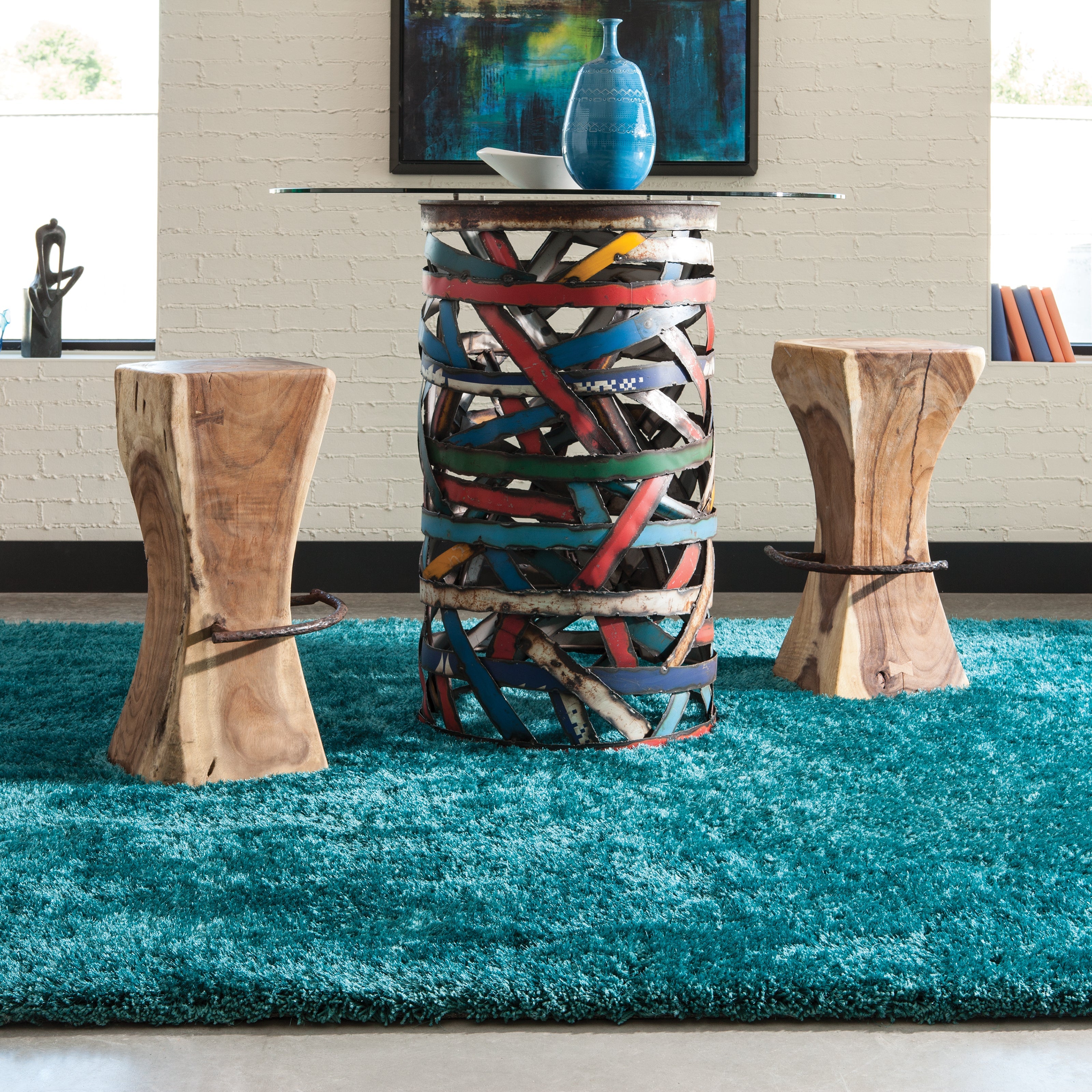 Oriental Weavers Cosmo 81104 Teal/Teal Area Rug