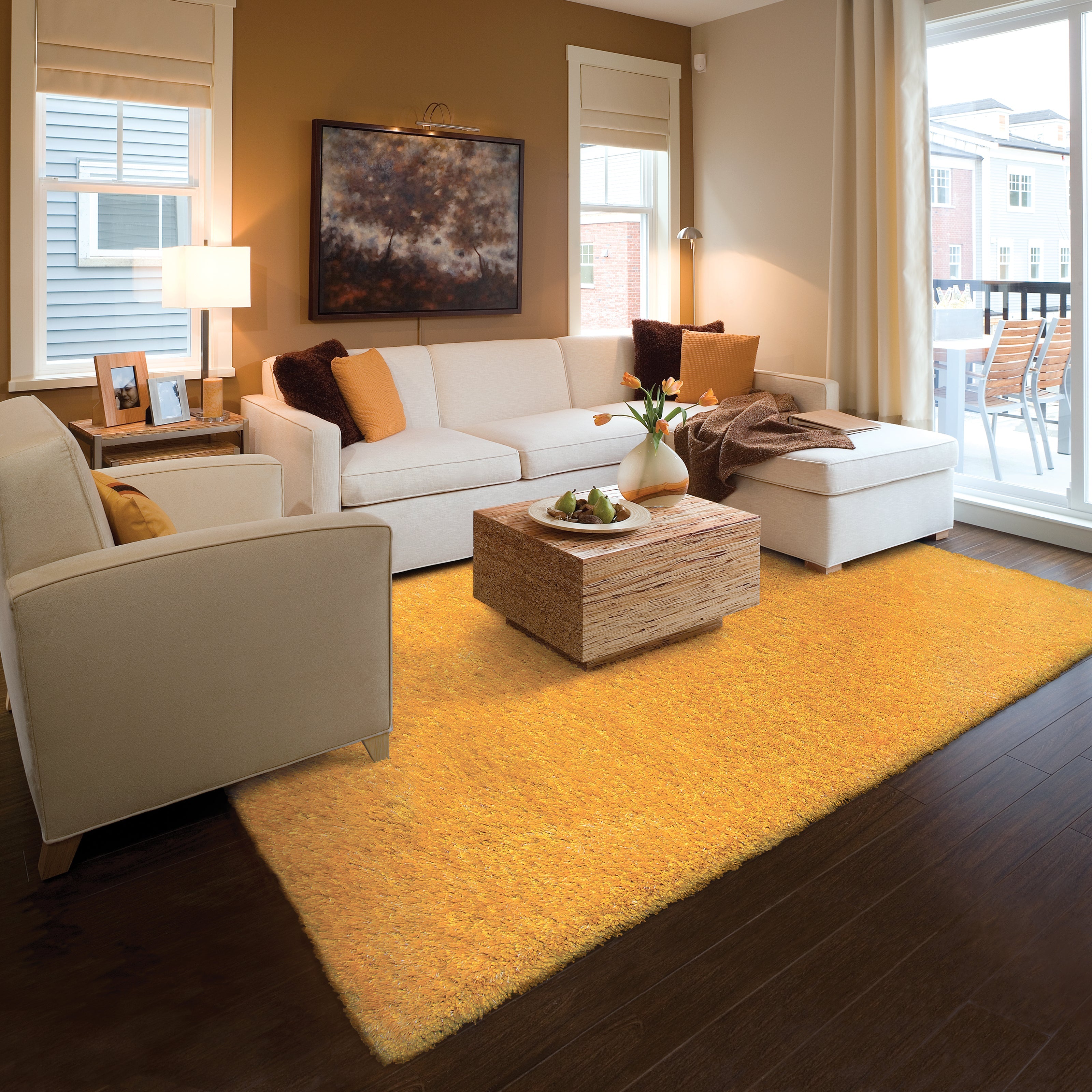 Oriental Weavers Cosmo 81107 Gold/Gold Area Rug