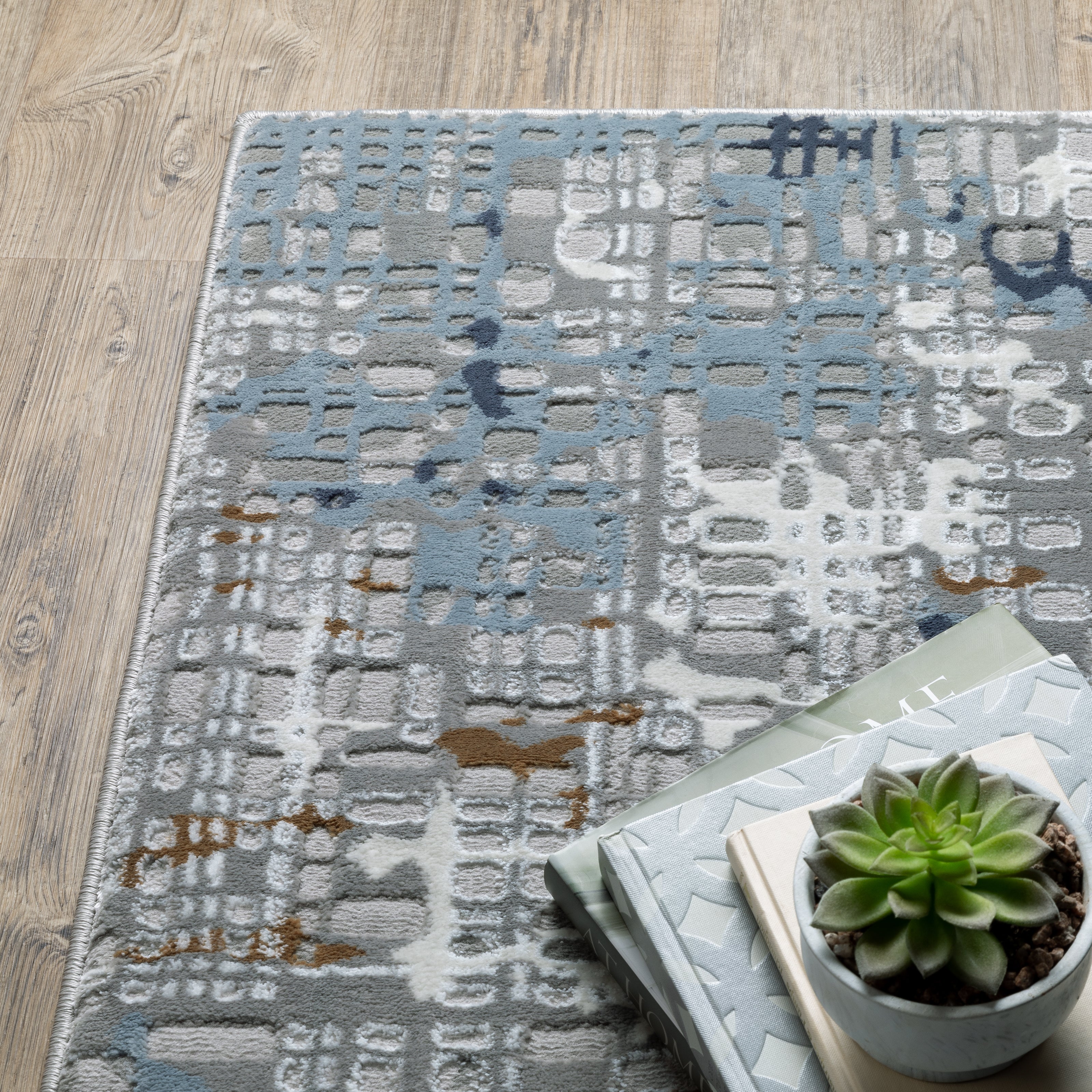 Oriental Weavers Easton 11E Blue/Ivory Area Rug