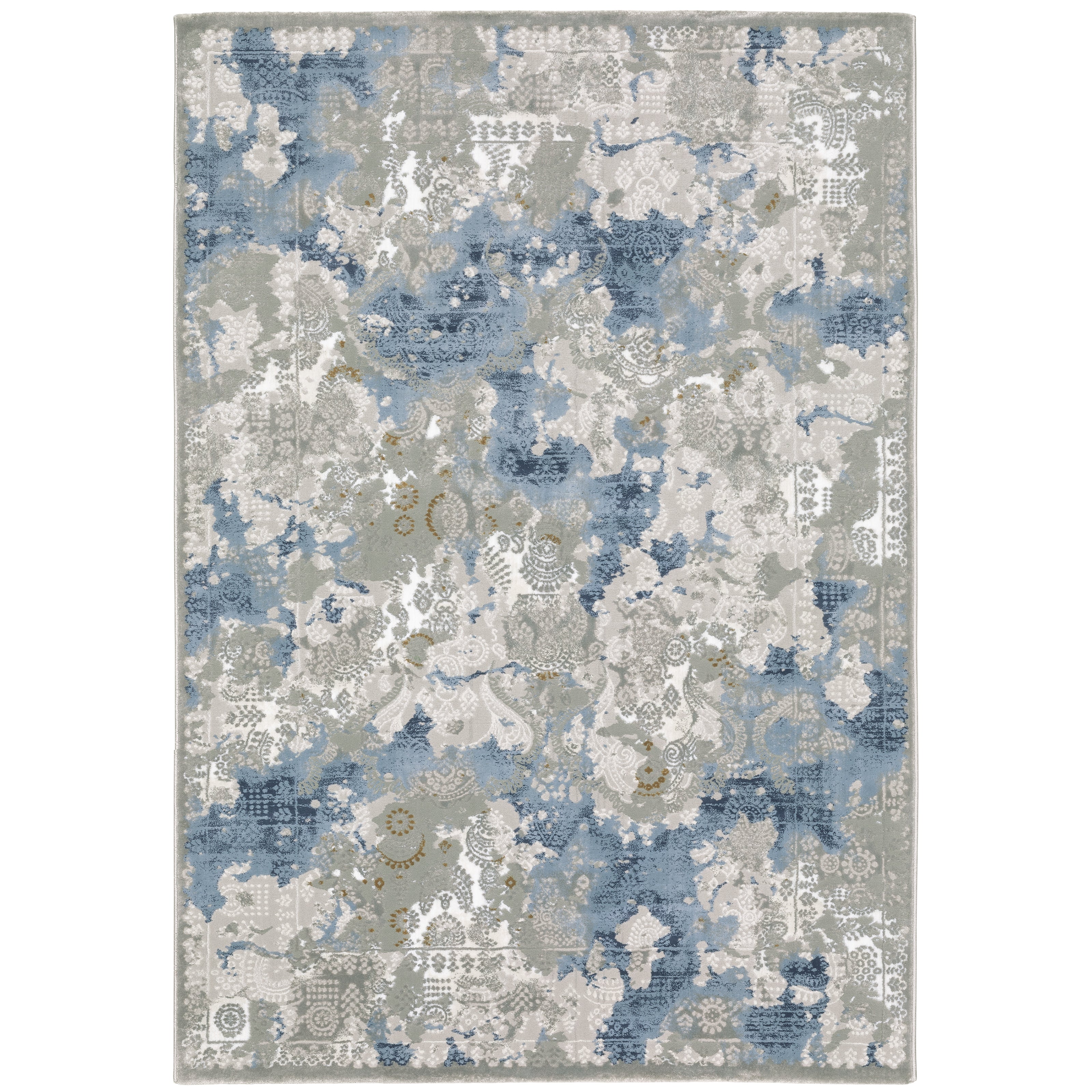 Oriental Weavers Easton 3313Q Beige/Blue Area Rug