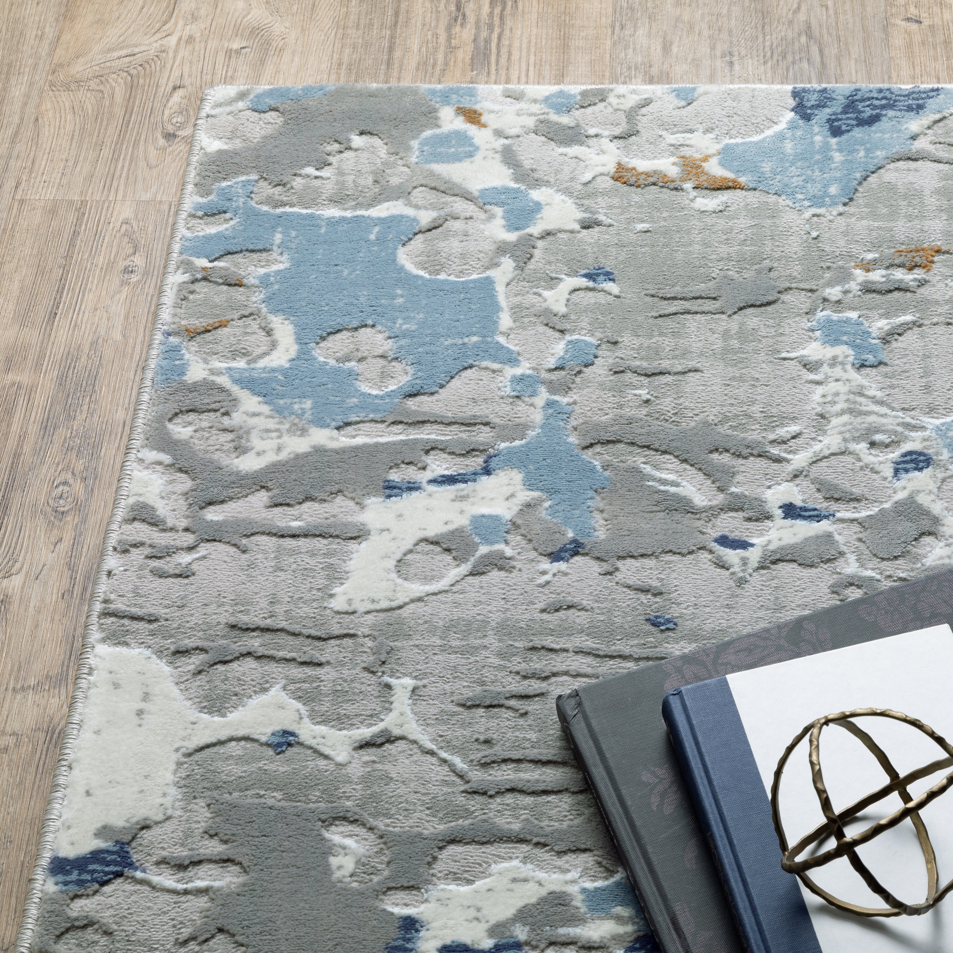 Oriental Weavers Easton 3317E Grey/Blue Area Rug