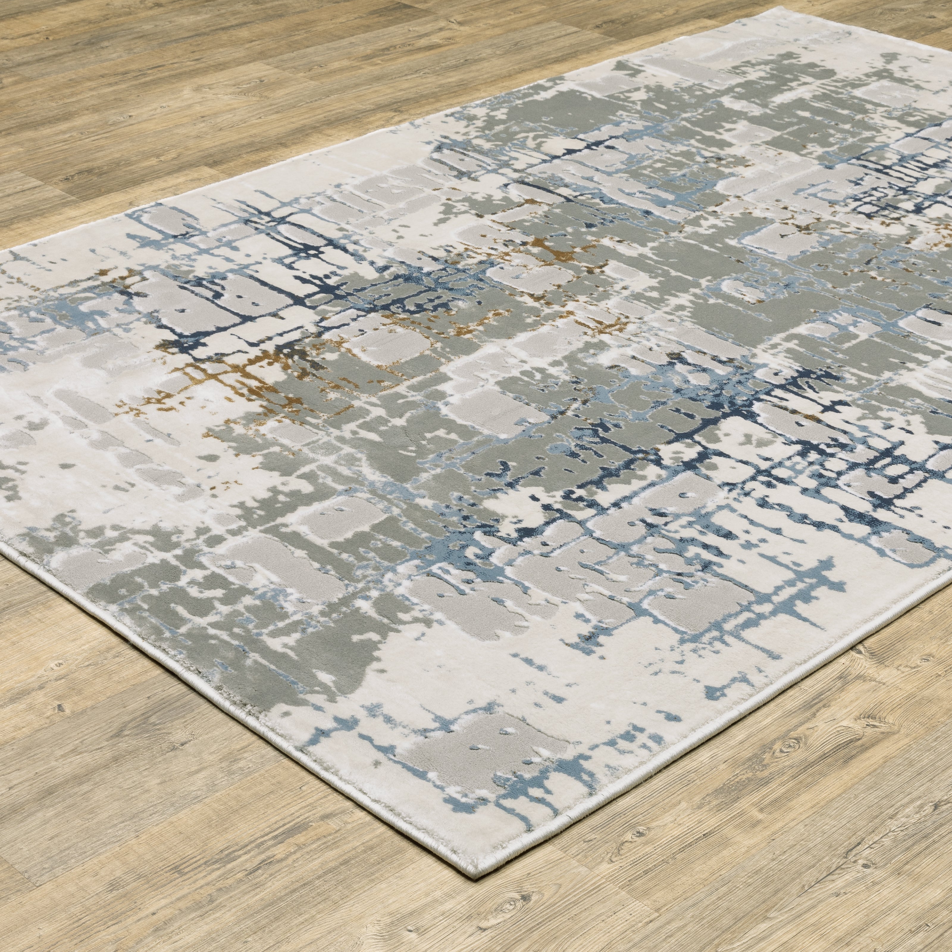 Oriental Weavers Easton 8111X Ivory/Blue Area Rug