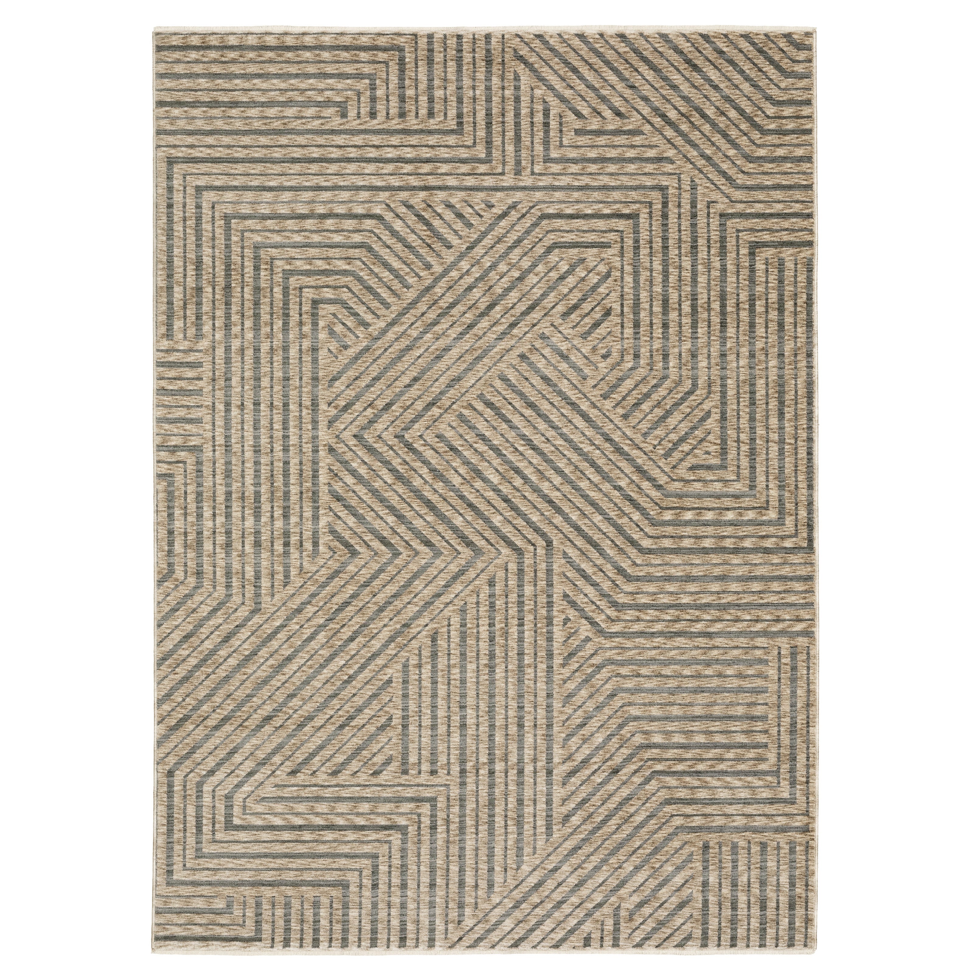 Oriental Weavers Echo ECH01 Beige/Grey Area Rug