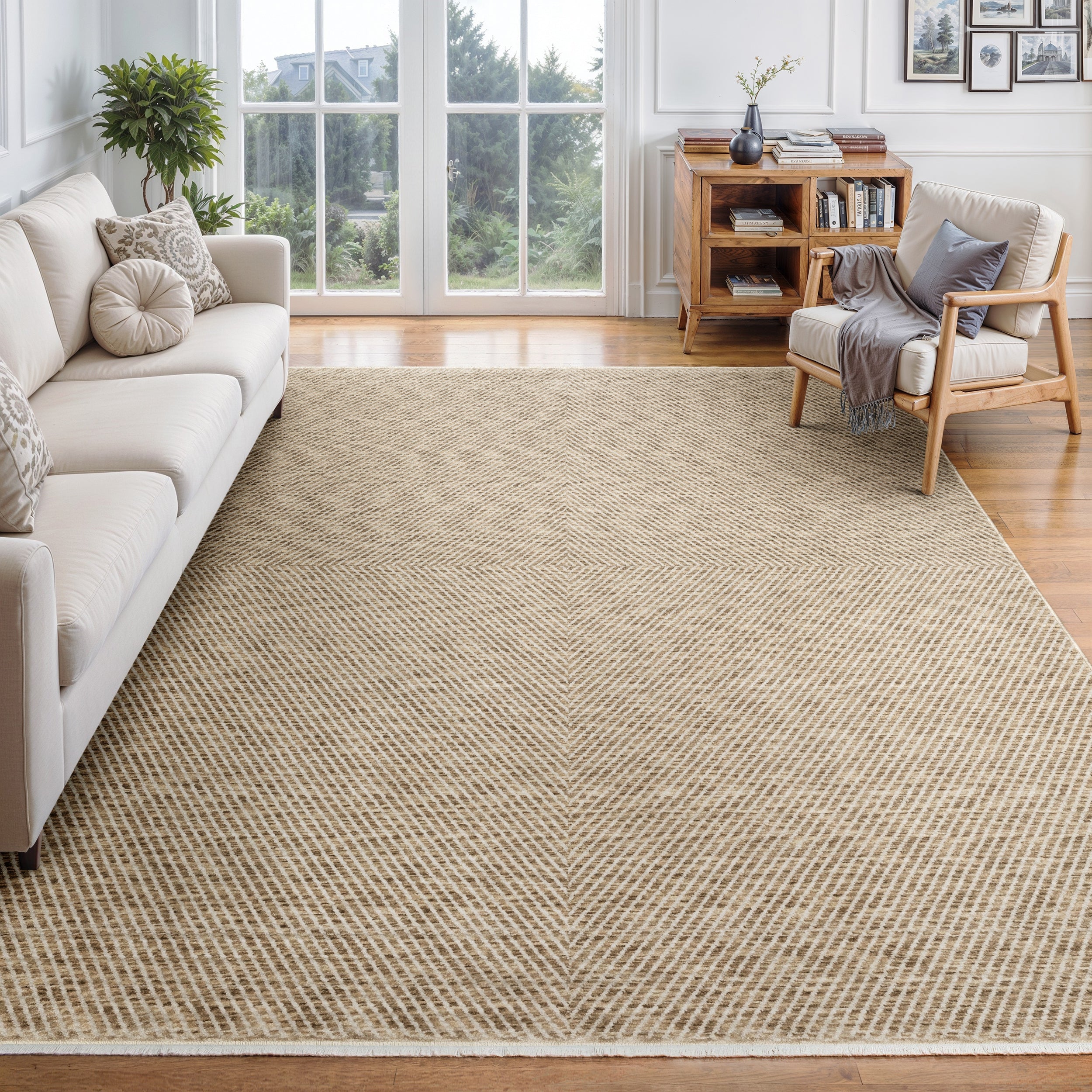 Oriental Weavers Echo ECH10 Beige/Beige Area Rug