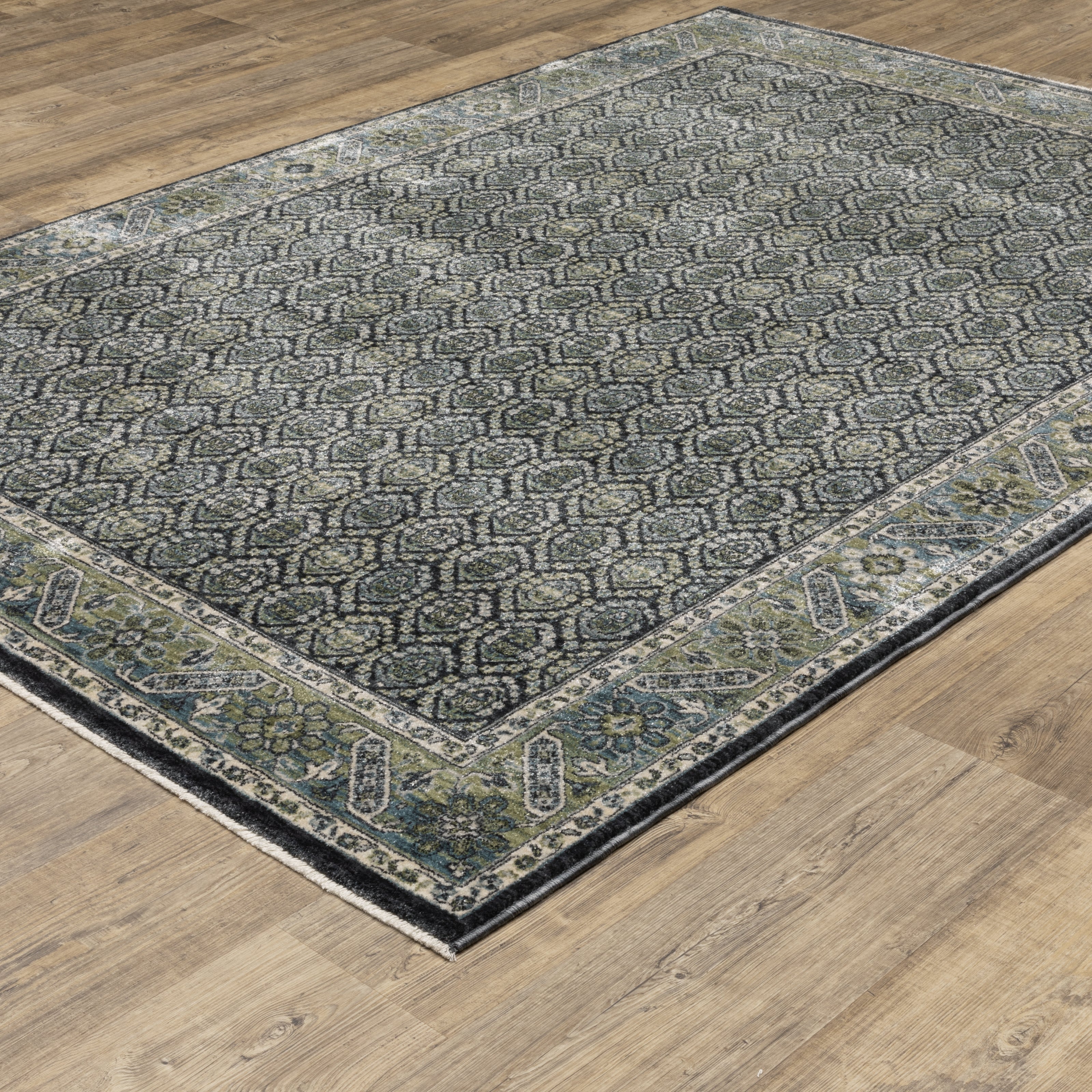 Oriental Weavers Eliana ELI01 Blue/Green Area Rug