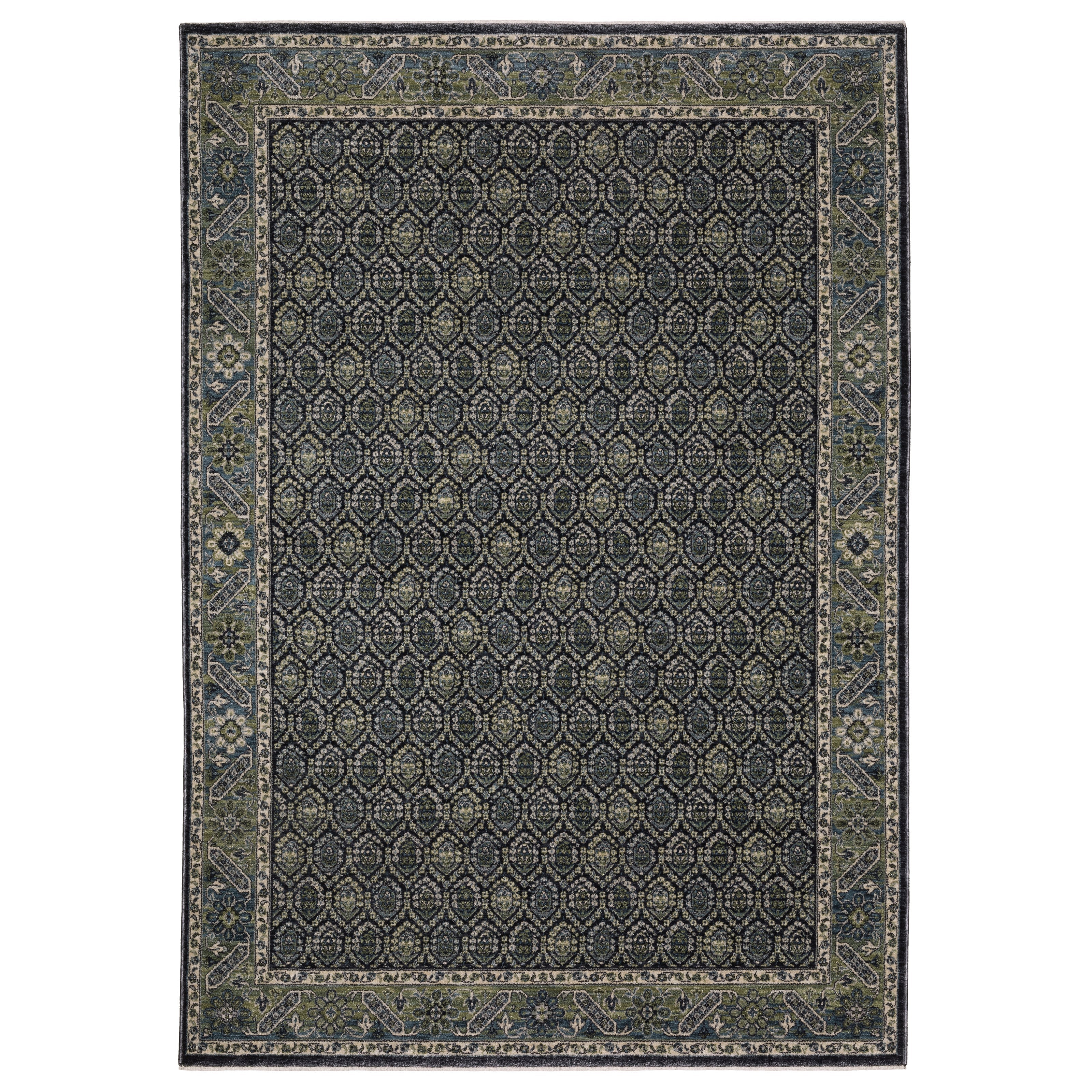 Oriental Weavers Eliana ELI01 Blue/Green Area Rug