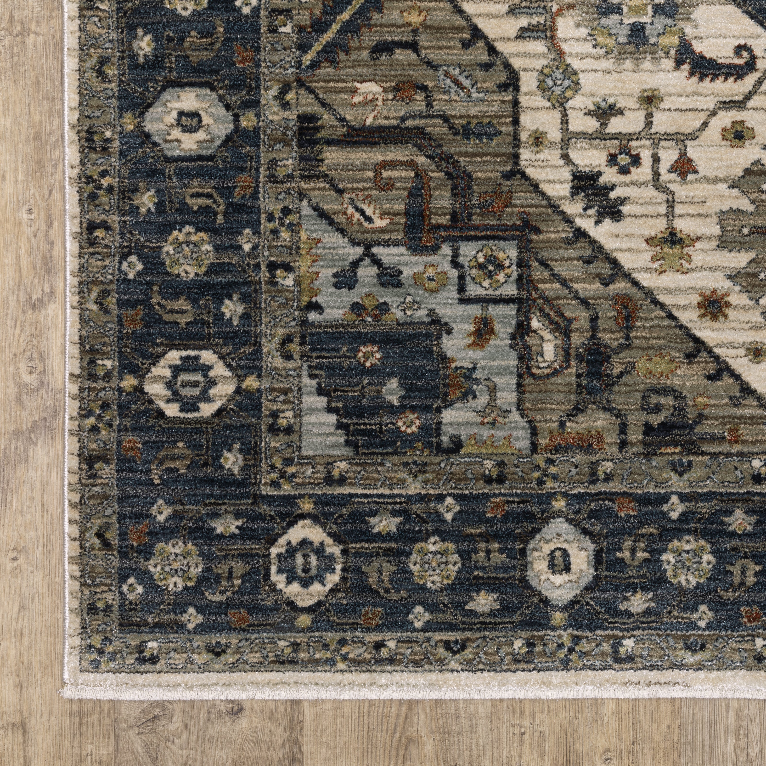 Oriental Weavers Eliana ELI05 Blue/Brown Area Rug