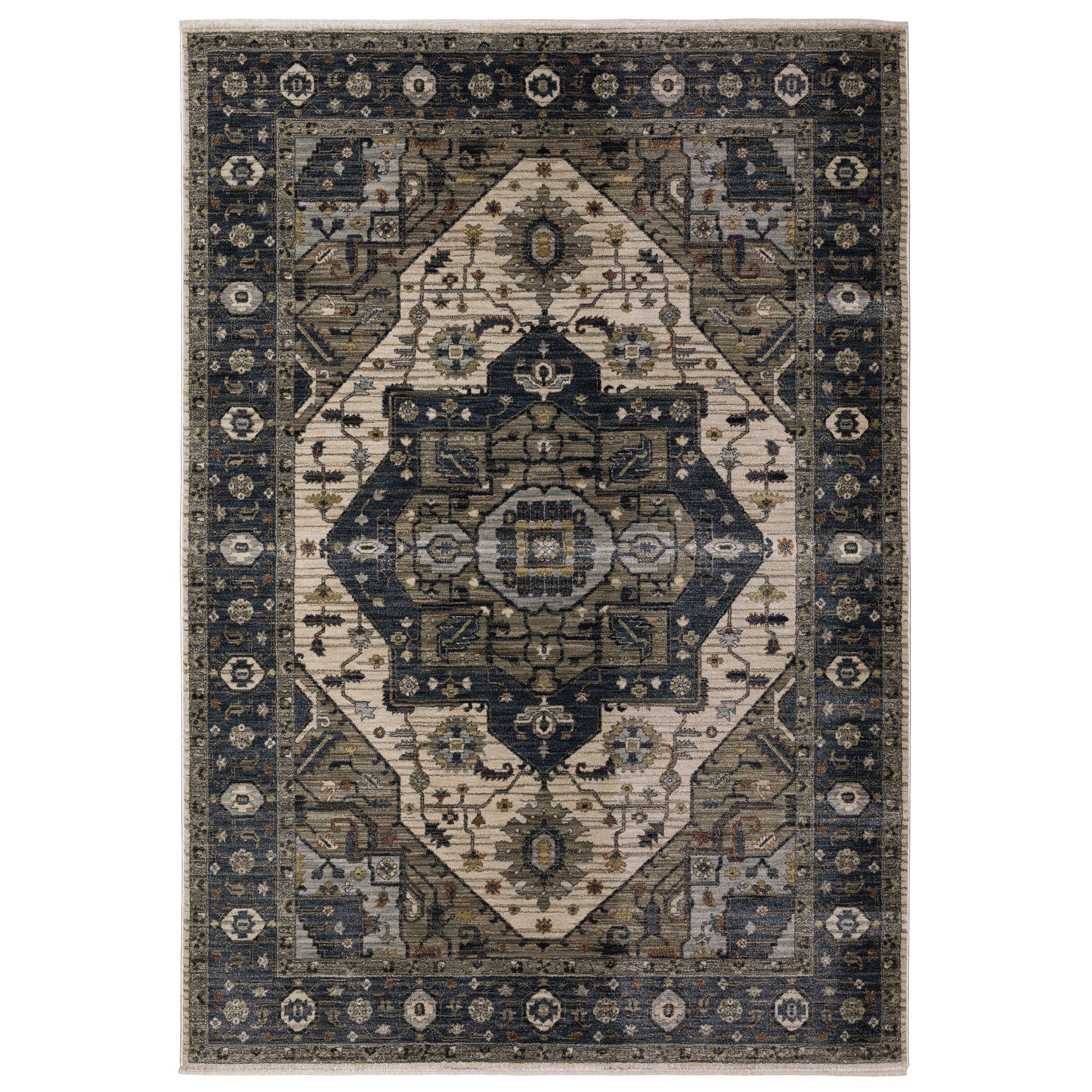 Oriental Weavers Eliana ELI05 Blue/Brown Area Rug