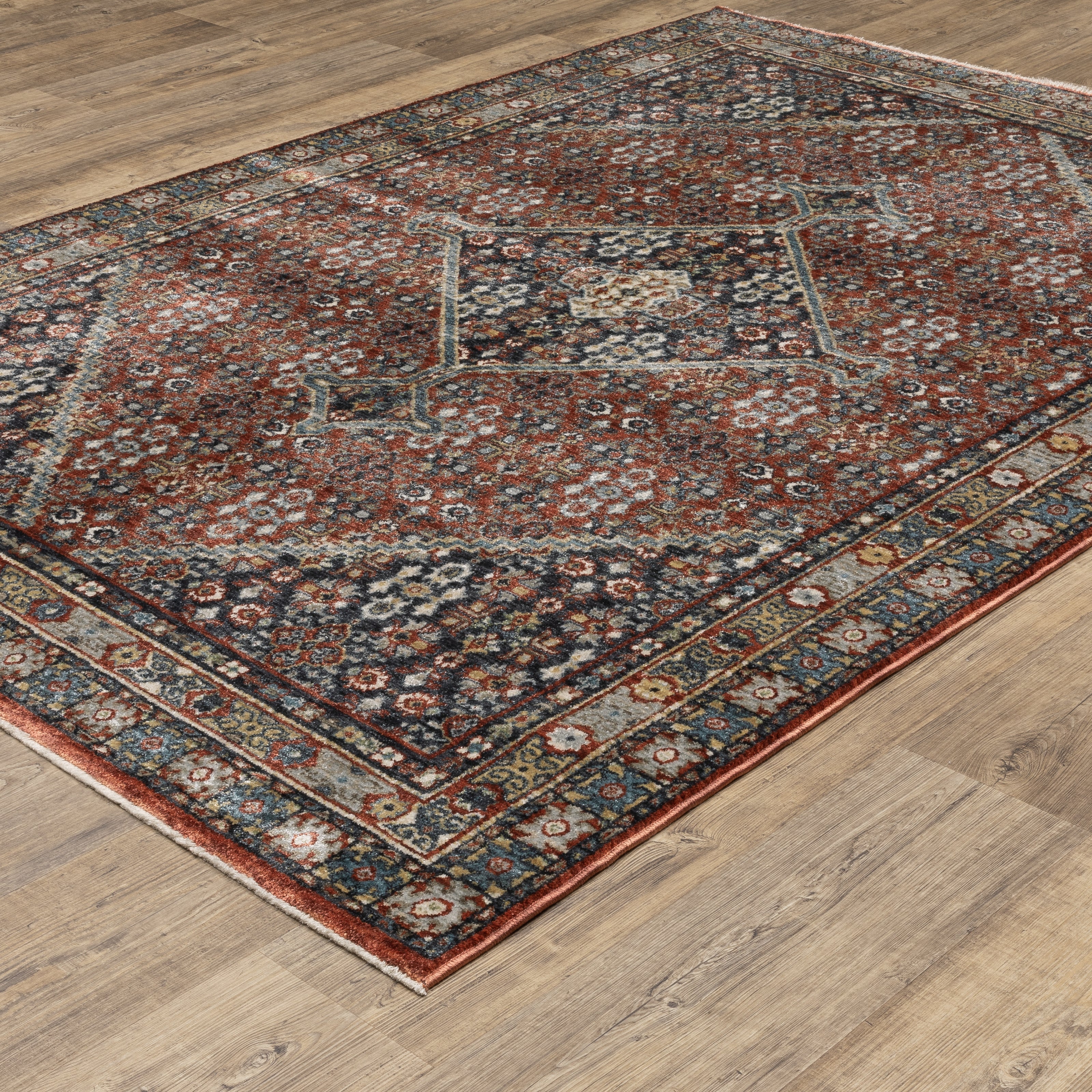Oriental Weavers Eliana ELI06 Red/Multi Area Rug