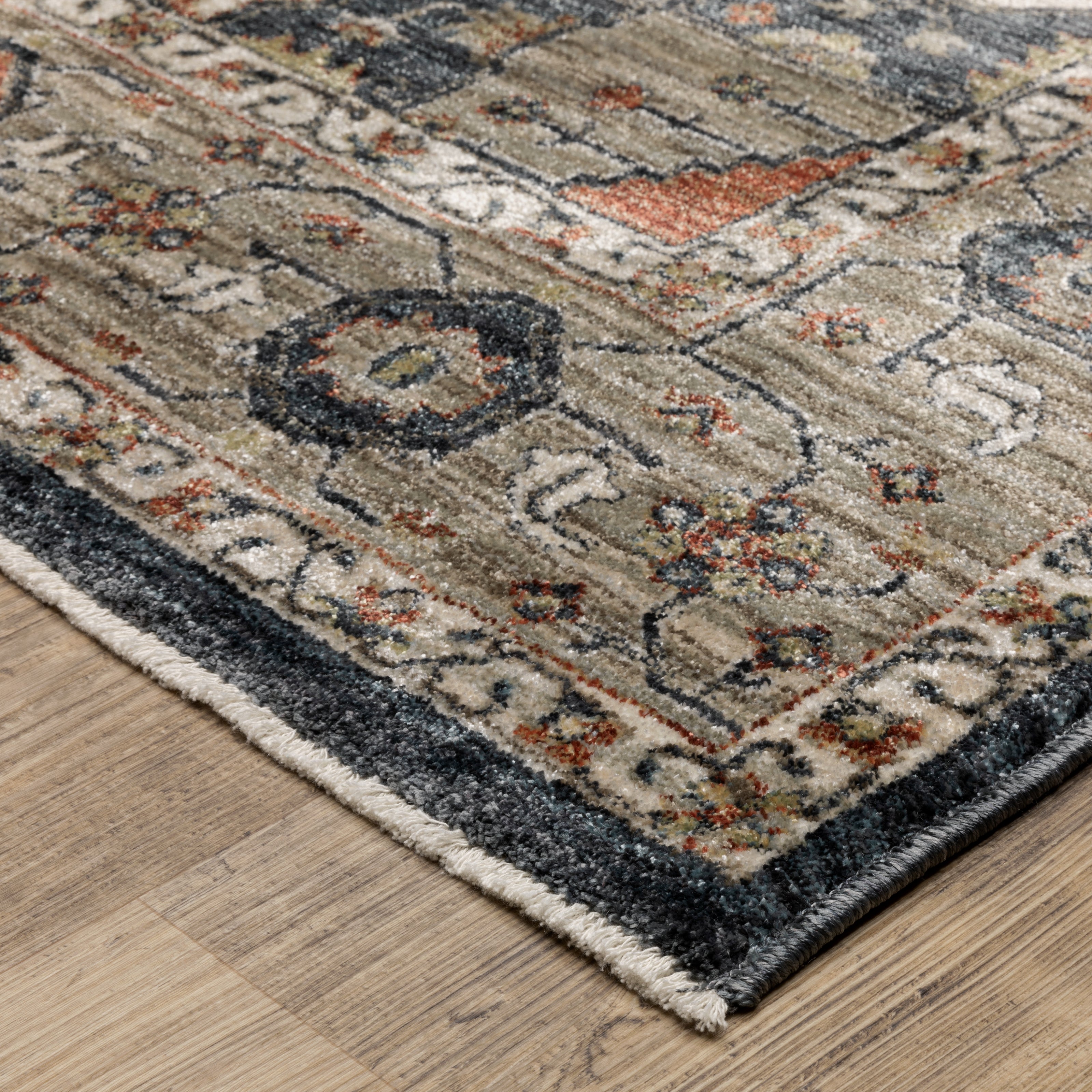 Oriental Weavers Eliana ELI07 Brown/Blue Area Rug