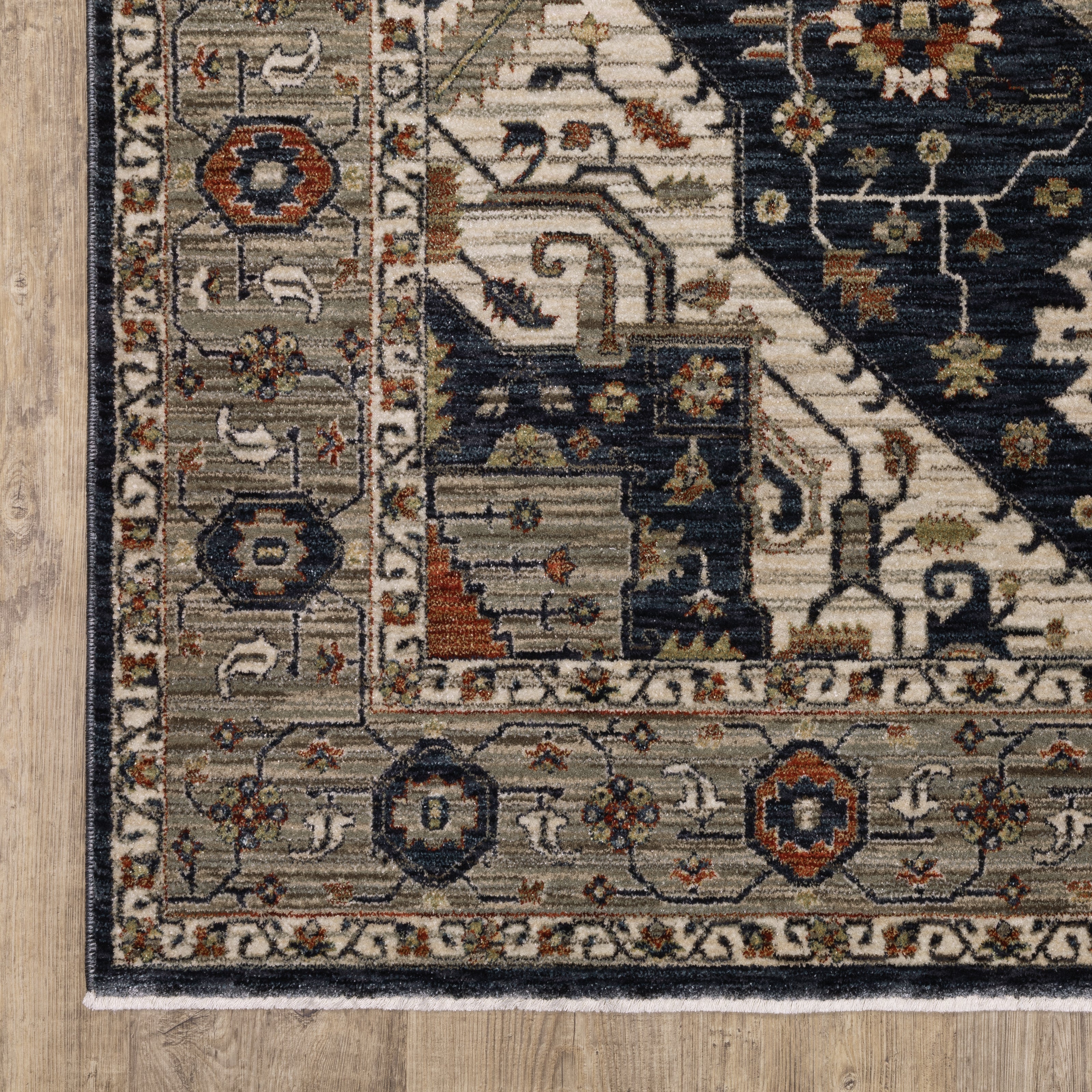 Oriental Weavers Eliana ELI07 Brown/Blue Area Rug