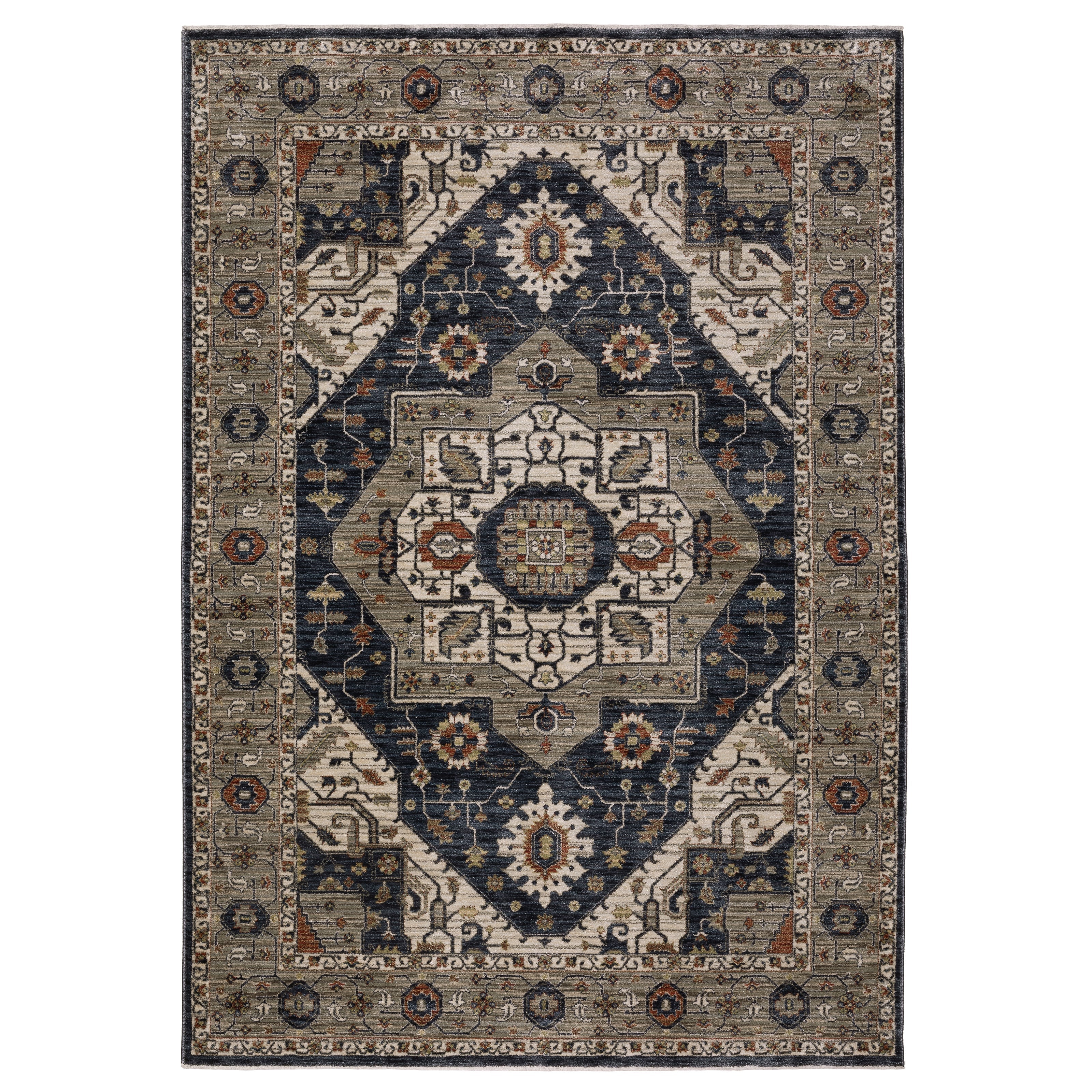 Oriental Weavers Eliana ELI07 Brown/Blue Area Rug
