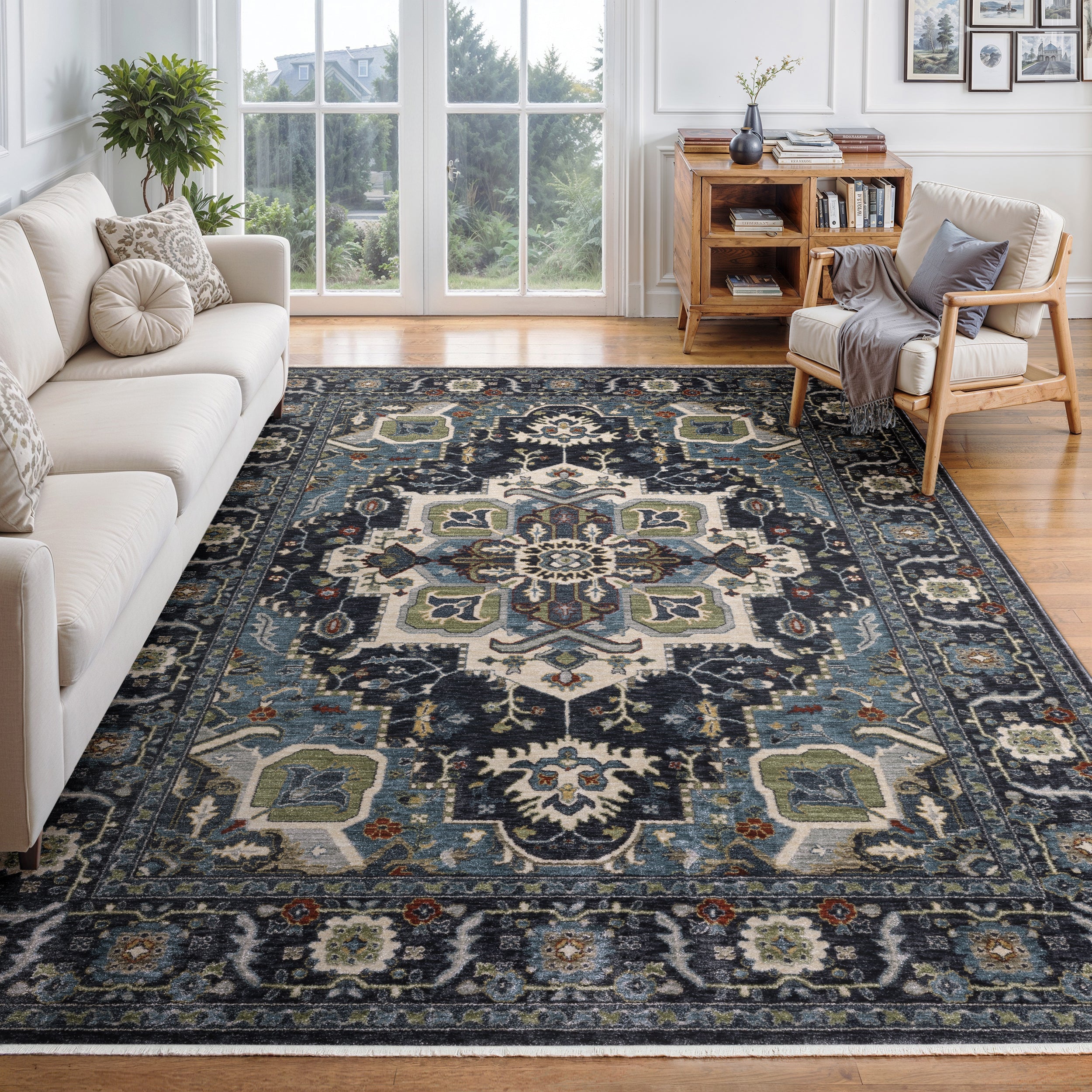 Oriental Weavers Eliana ELI09 Blue/Blue Area Rug