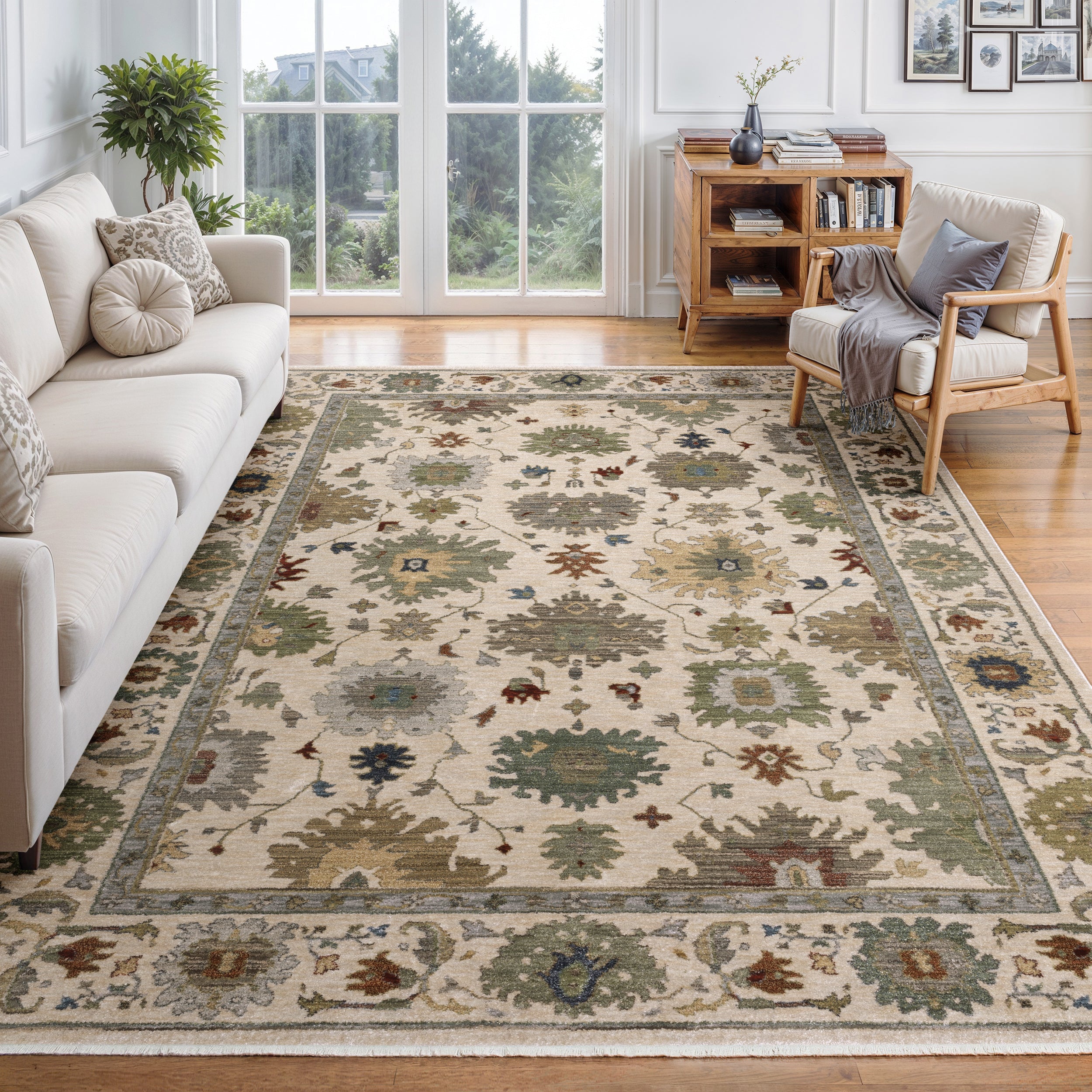 Oriental Weavers Eliana ELI10 Ivory/Multi Area Rug