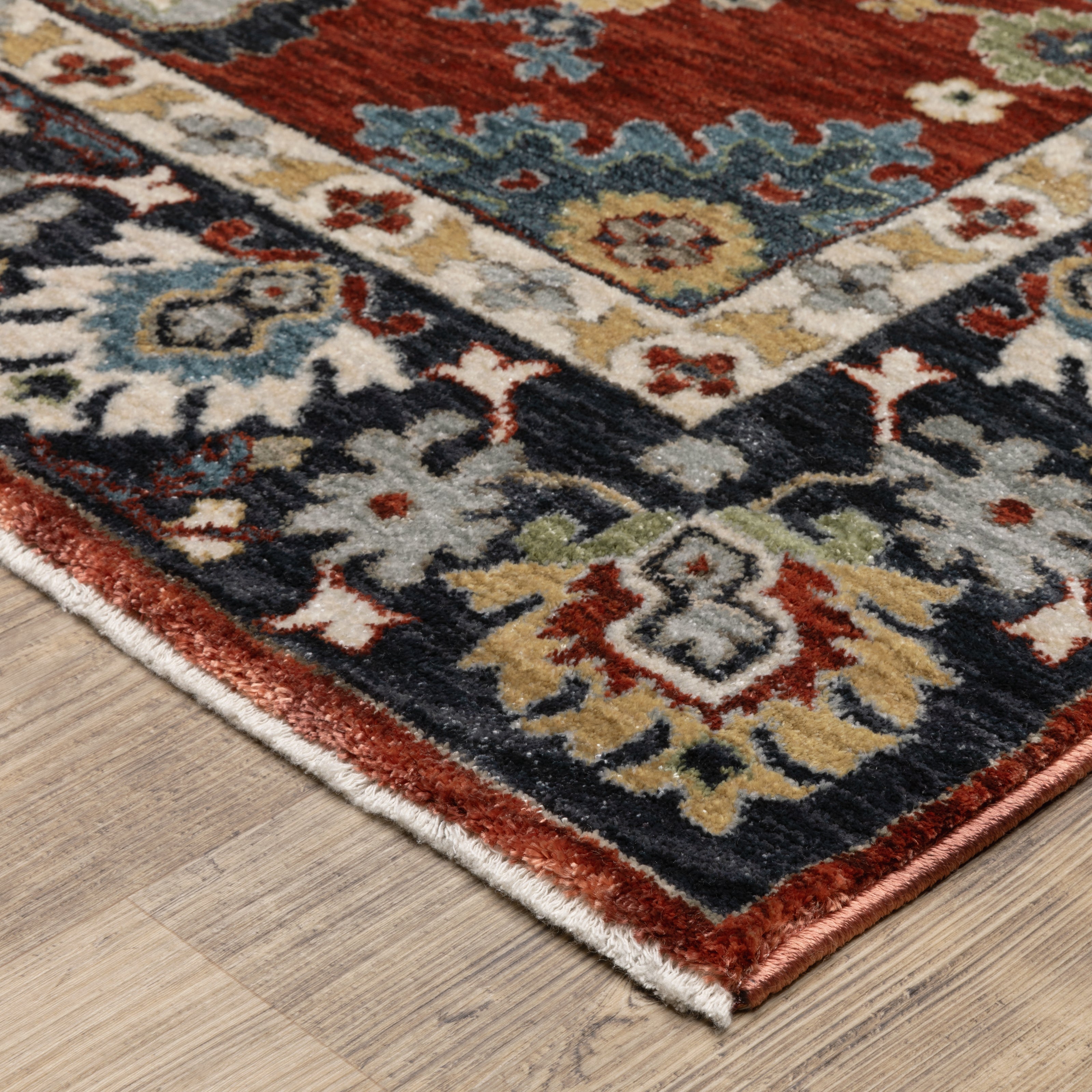 Oriental Weavers Eliana ELI12 Red/Blue Area Rug
