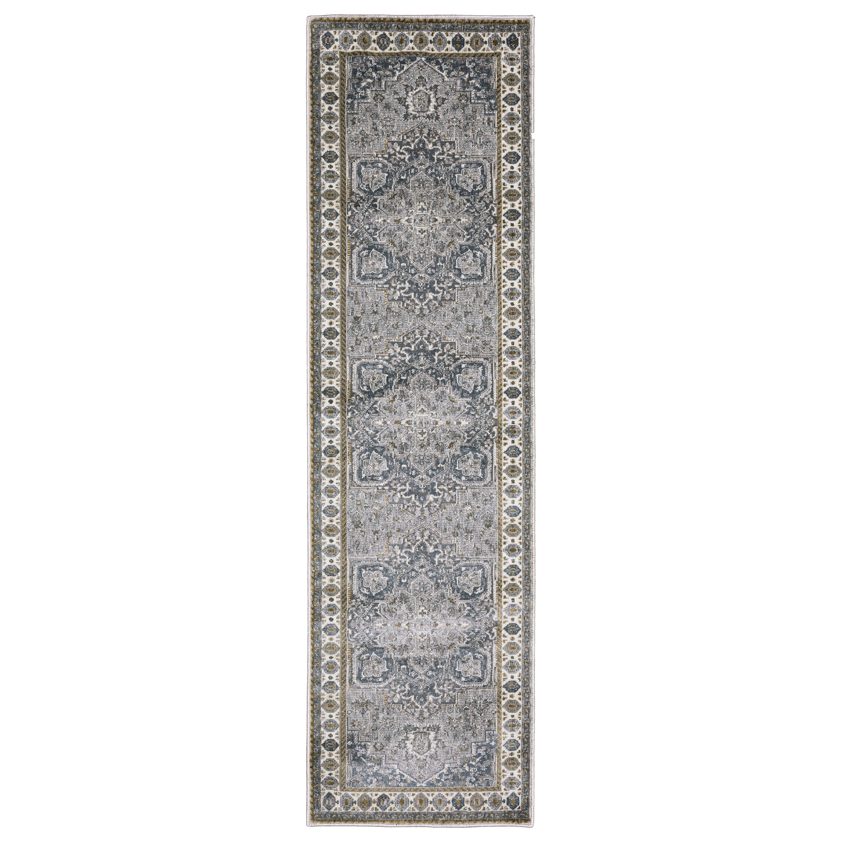 Oriental Weavers Ellington ELL02 Blue/Grey Area Rug
