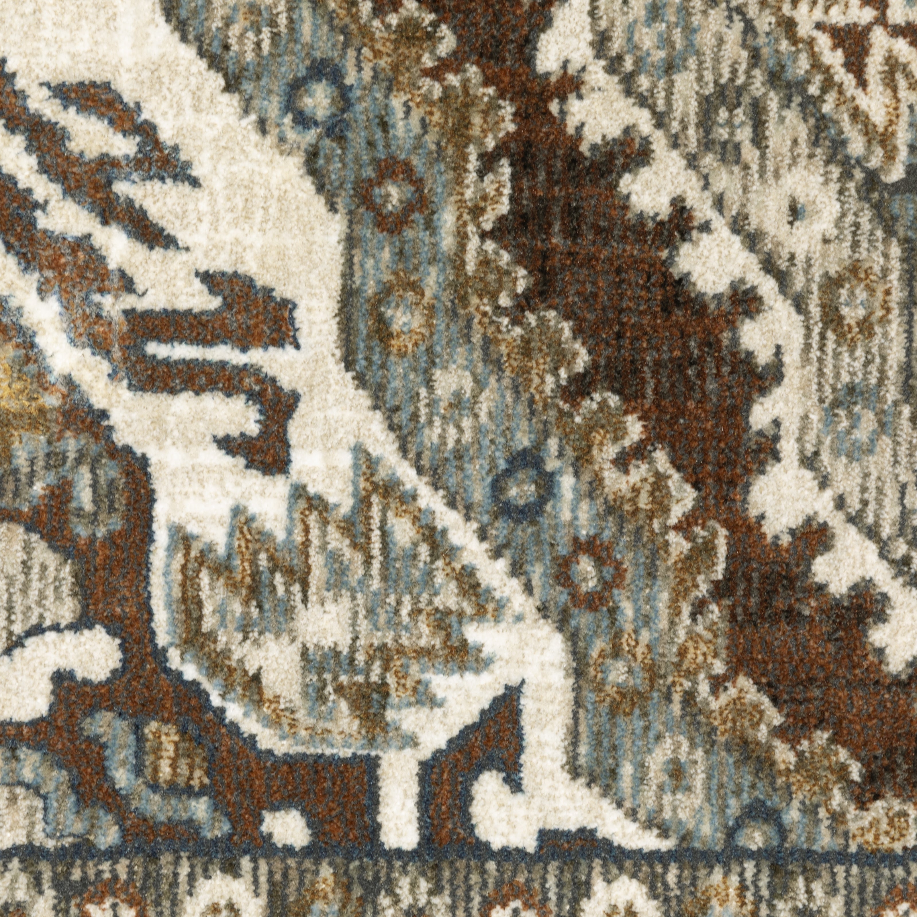 Oriental Weavers Ellington ELL03 Rust/Blue Area Rug
