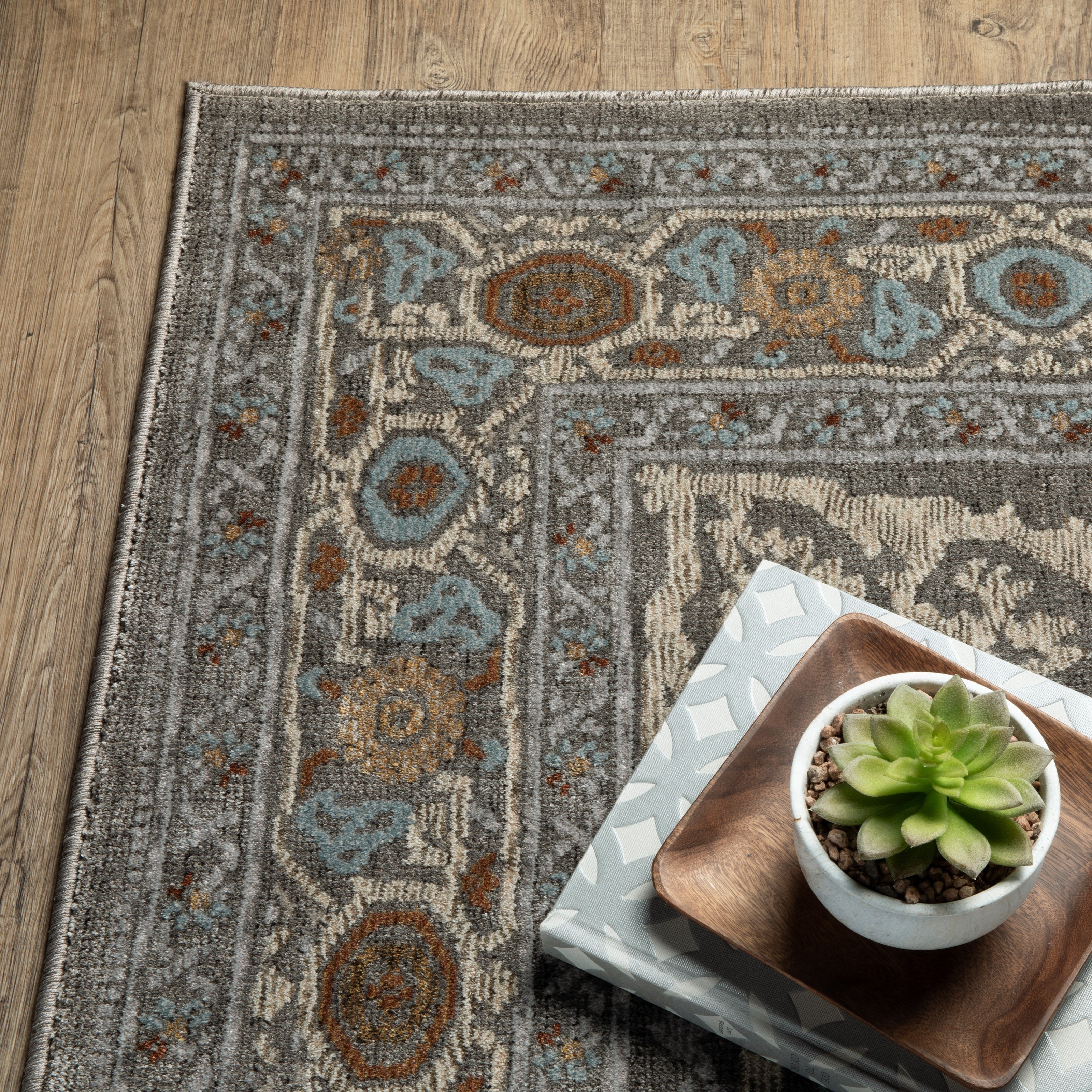 Oriental Weavers Ellington ELL05 Grey/Multi Area Rug