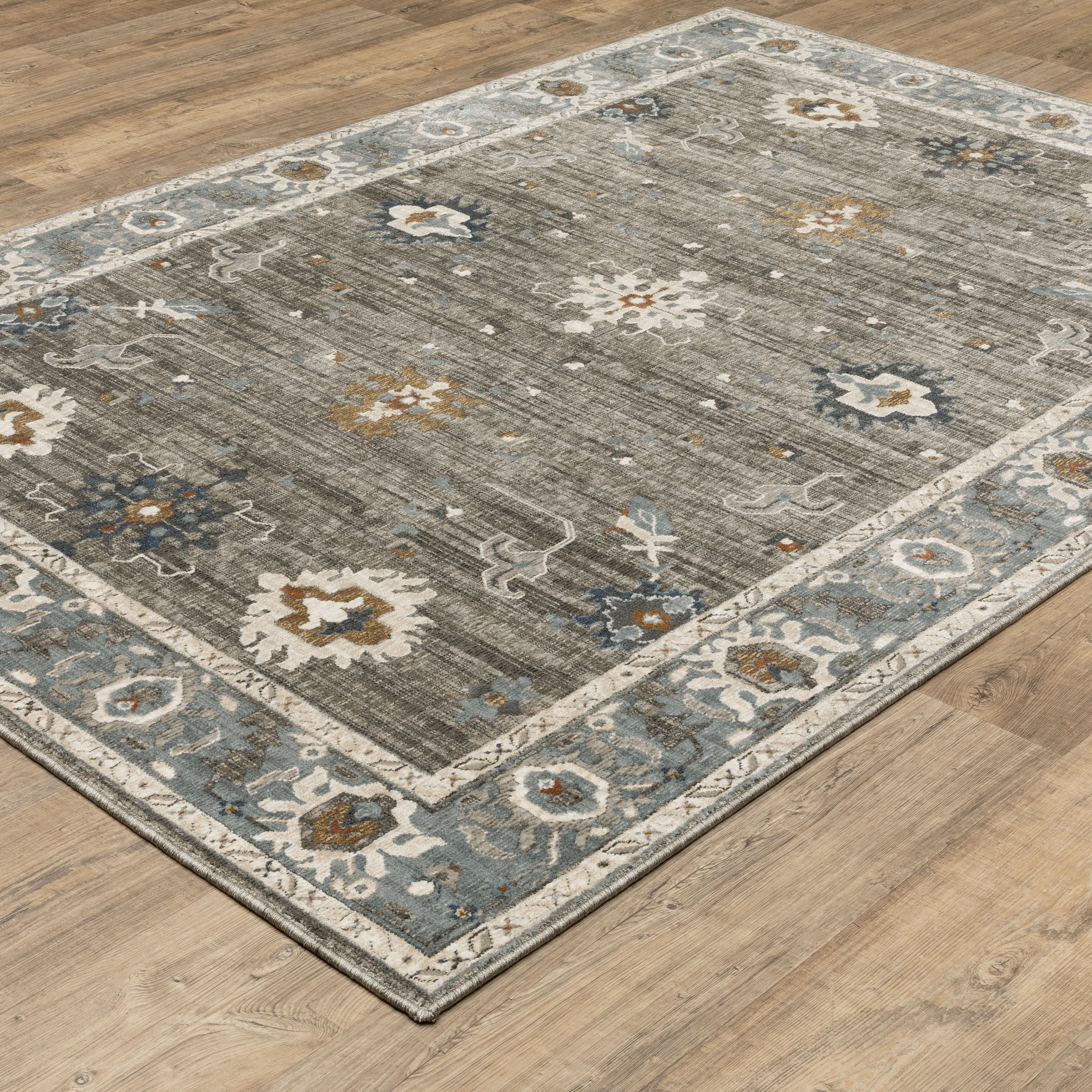 Oriental Weavers Ellington ELL09 Grey/Blue Area Rug