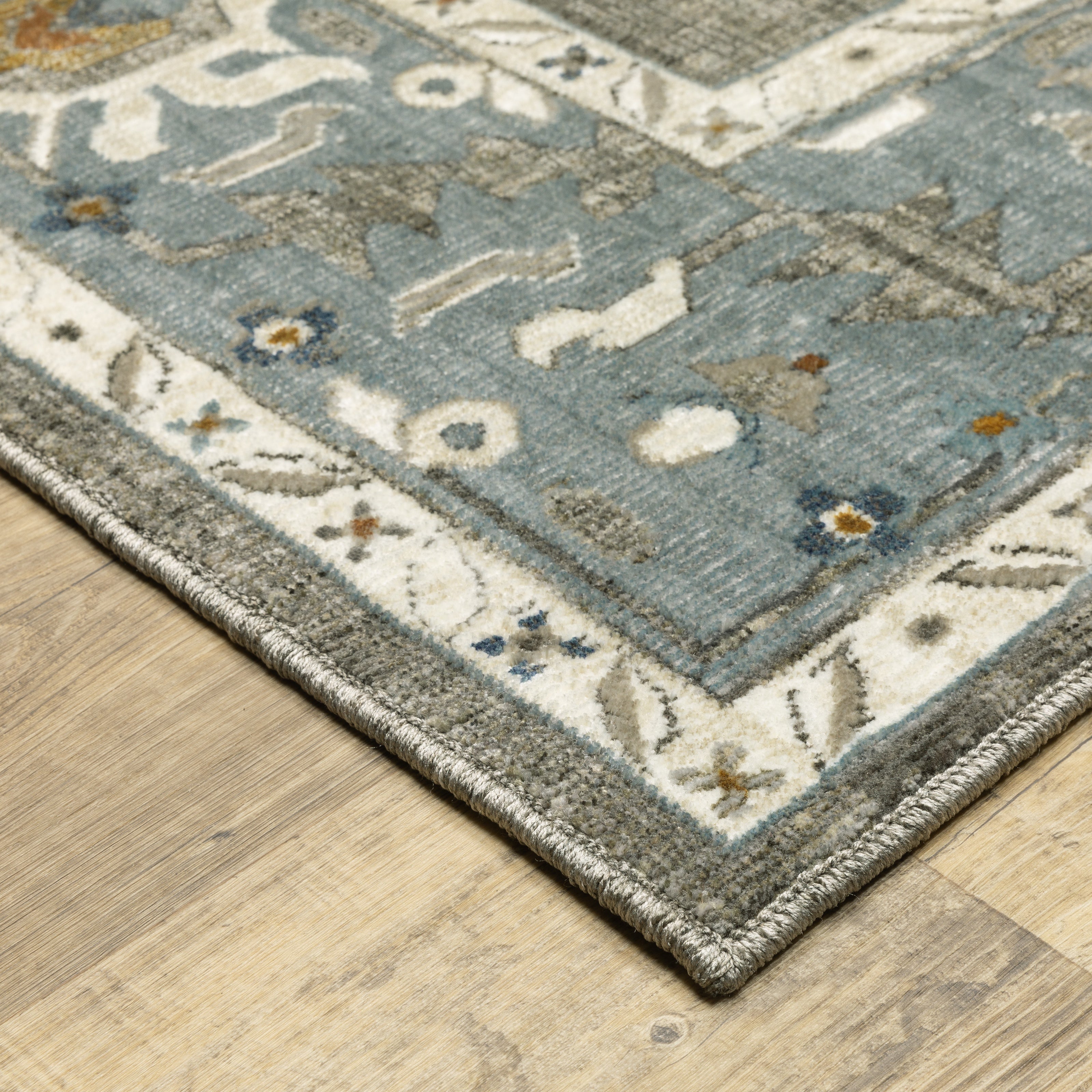 Oriental Weavers Ellington ELL09 Grey/Blue Area Rug