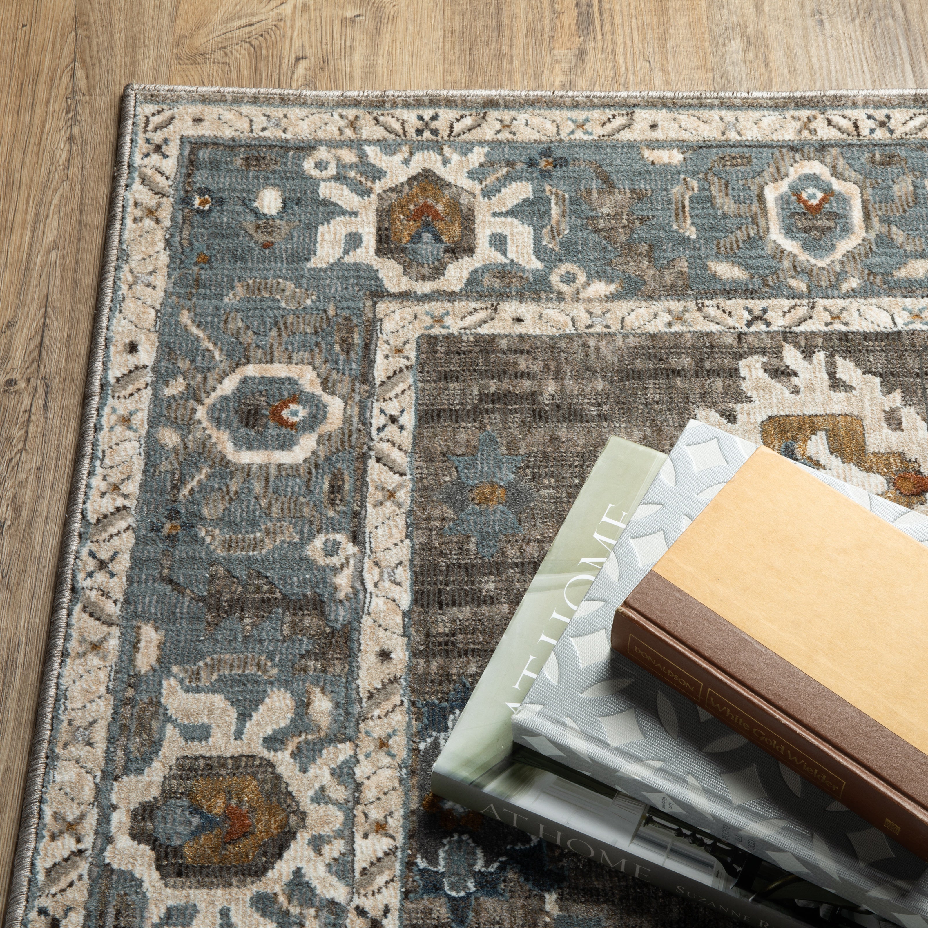 Oriental Weavers Ellington ELL09 Grey/Blue Area Rug