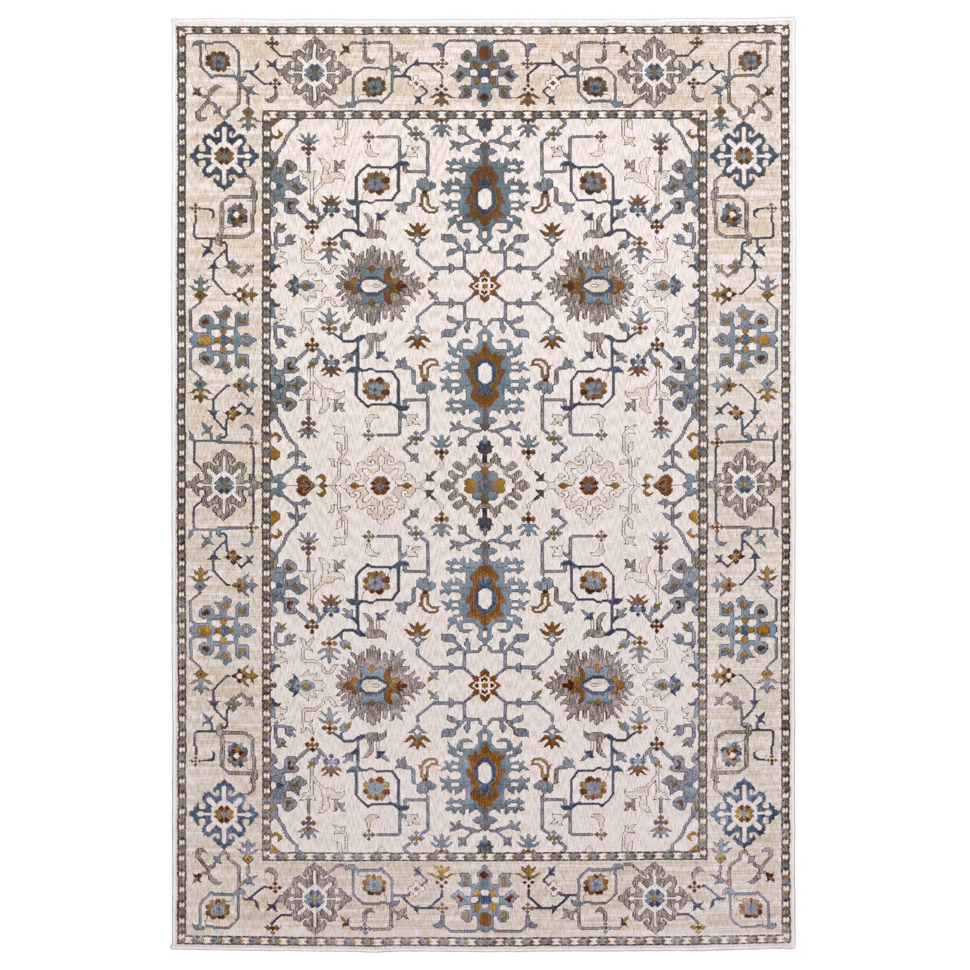 Oriental Weavers Ellington ELL10 Ivory/Blue Area Rug