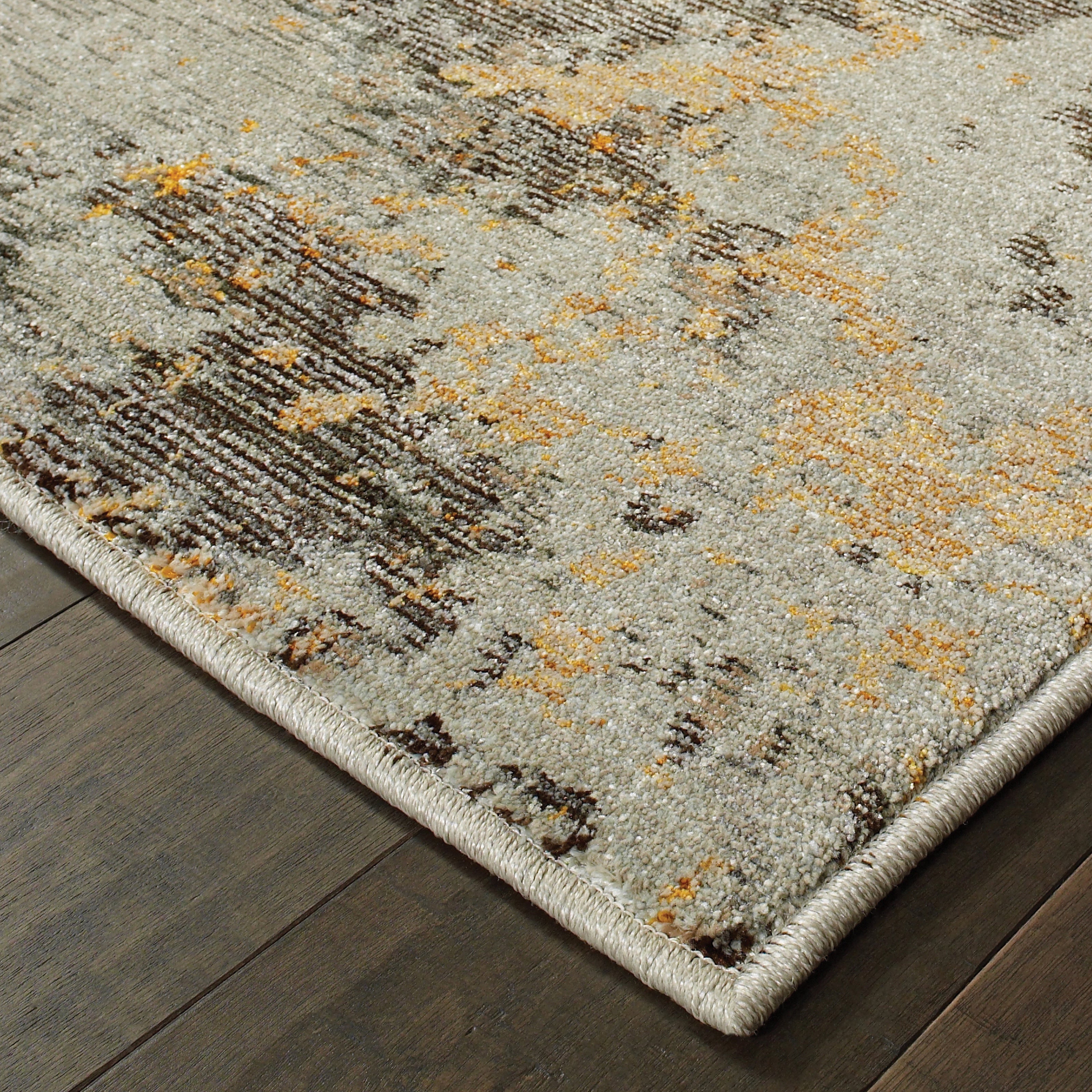 Oriental Weavers Evolution 8025B Grey/Gold Area Rug
