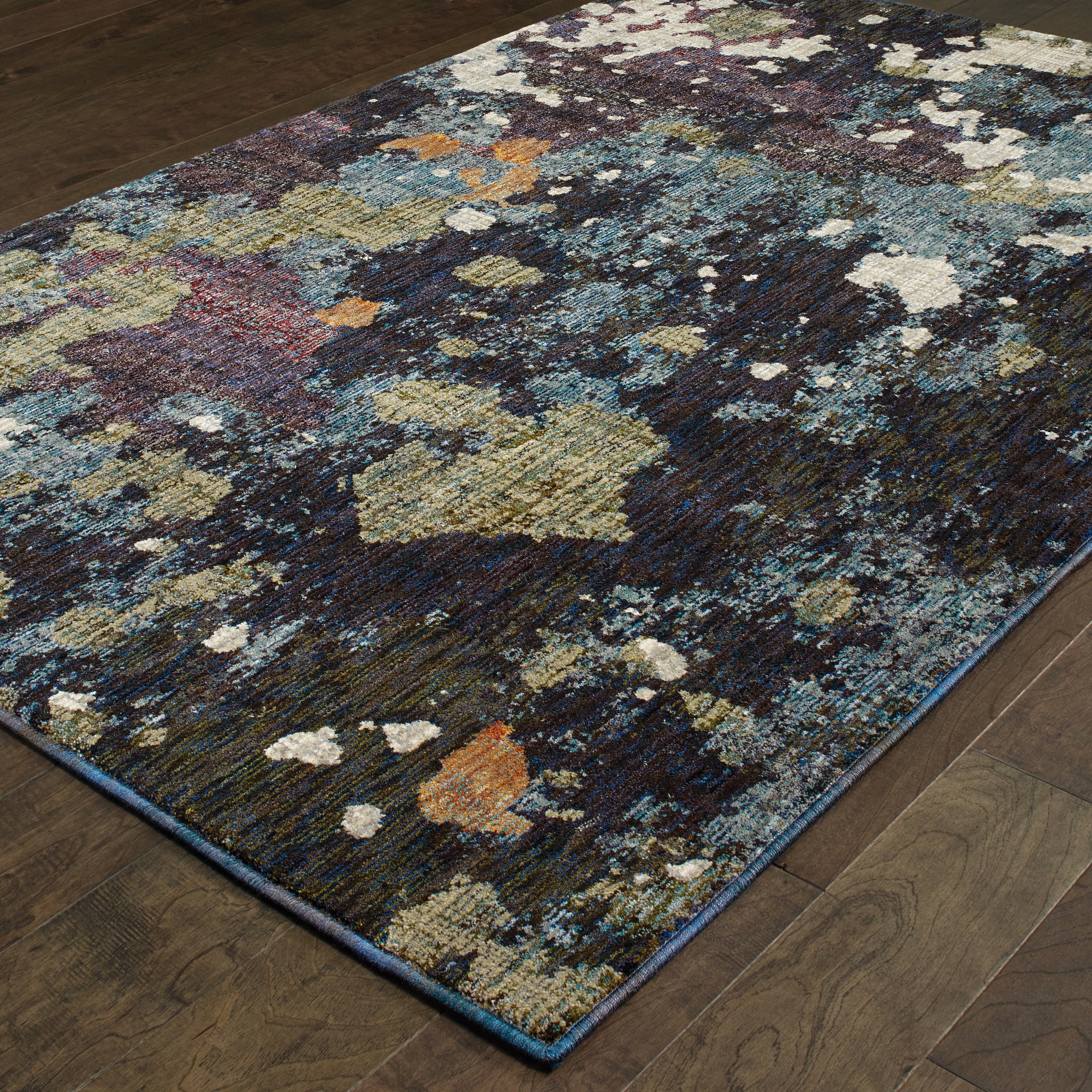 Oriental Weavers Evolution 8029A Navy/Green Area Rug