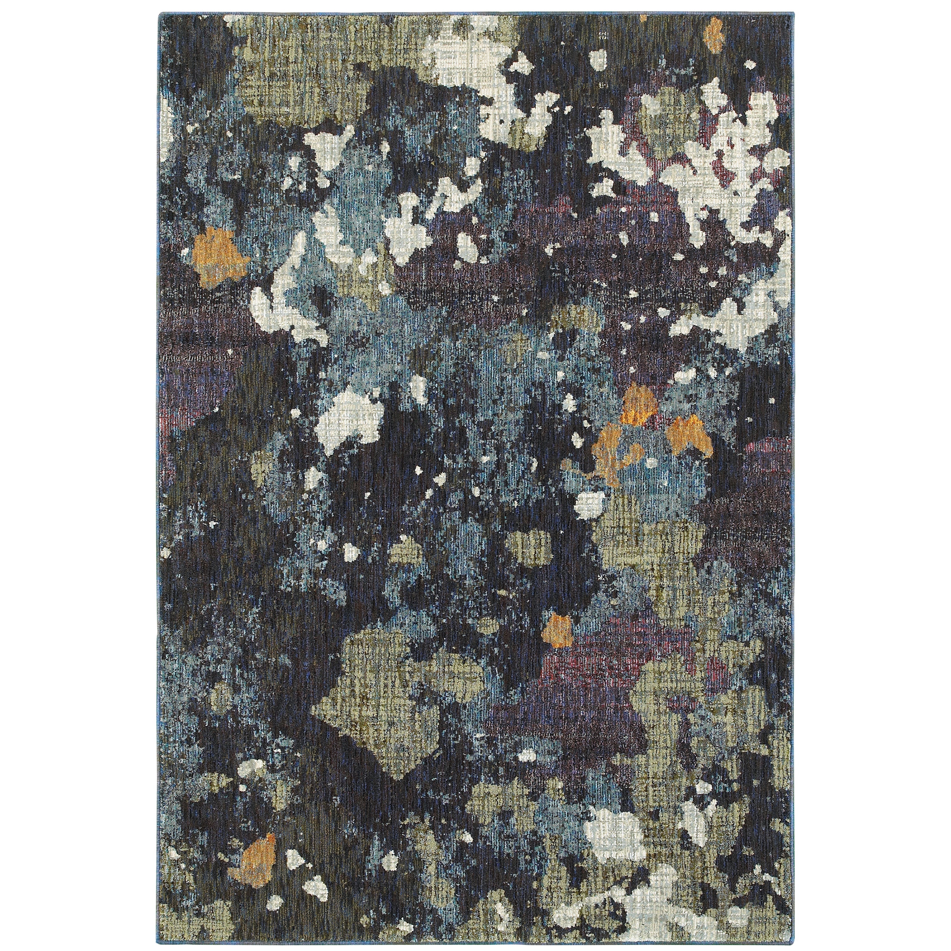 Oriental Weavers Evolution 8029A Navy/Green Area Rug