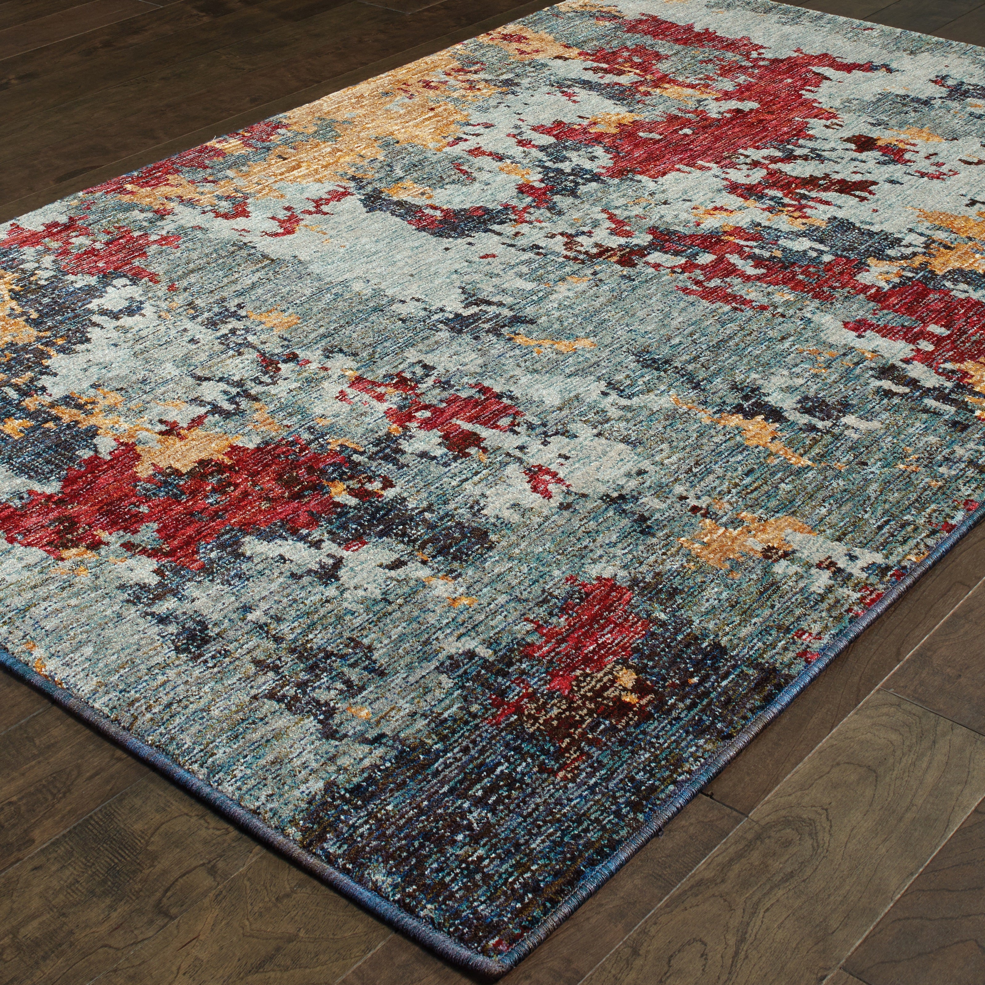 Oriental Weavers Evolution 8036C Blue/Red Area Rug