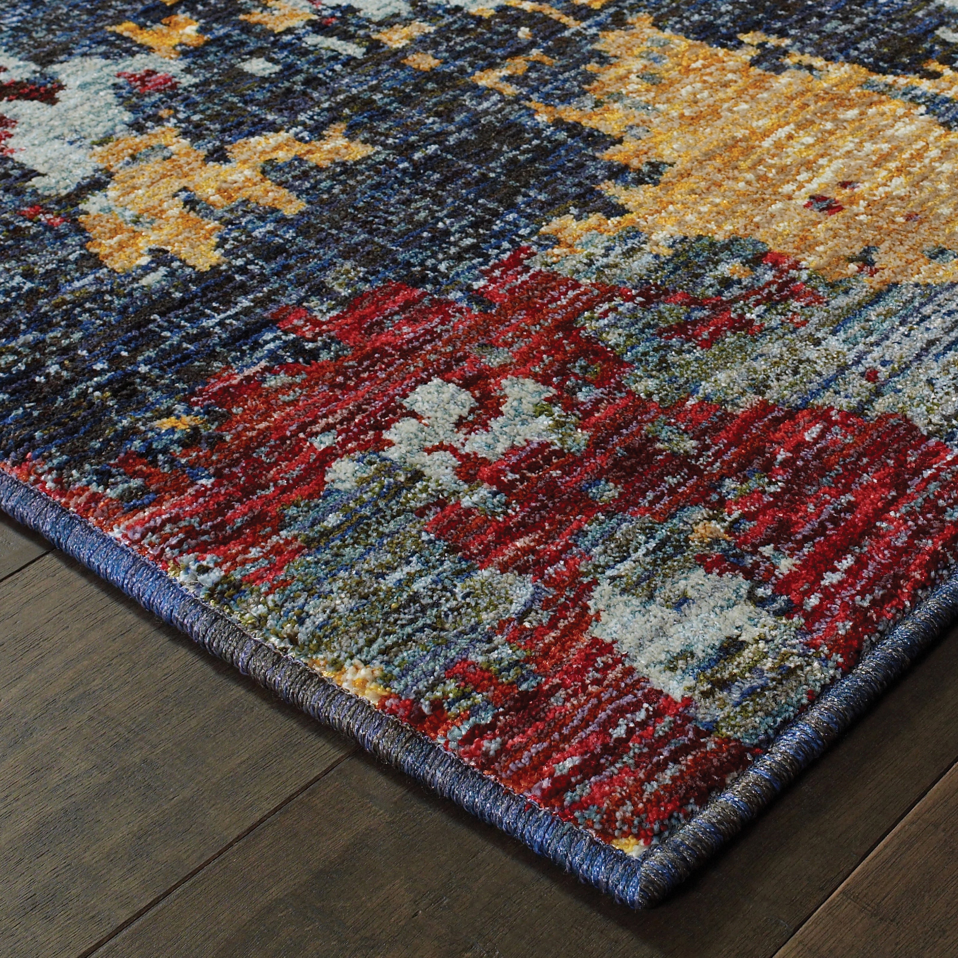 Oriental Weavers Evolution 8036C Blue/Red Area Rug
